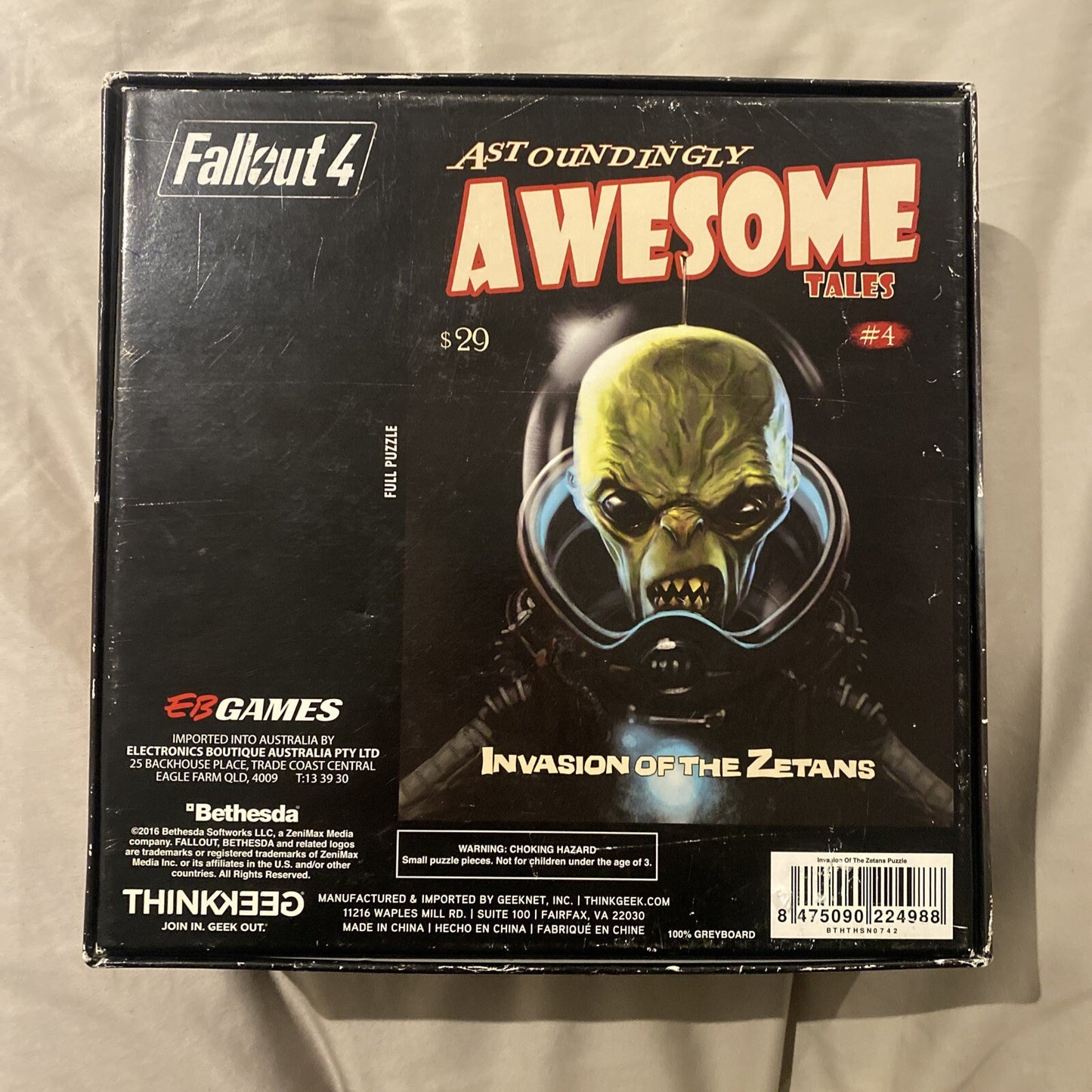 Fallout 4 Invasion Of The Zetans 550 Piece Jigsaw Puzzle • Complete • Used