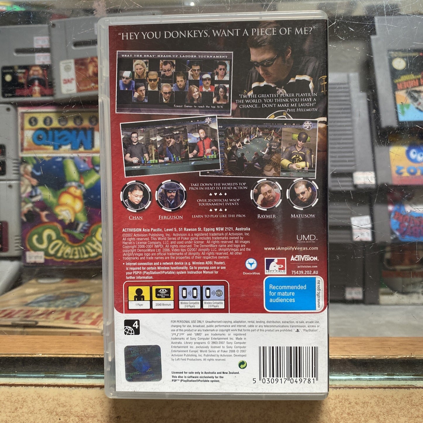 World Series of Poker 2008 - Sony PSP PlayStation Portable Game