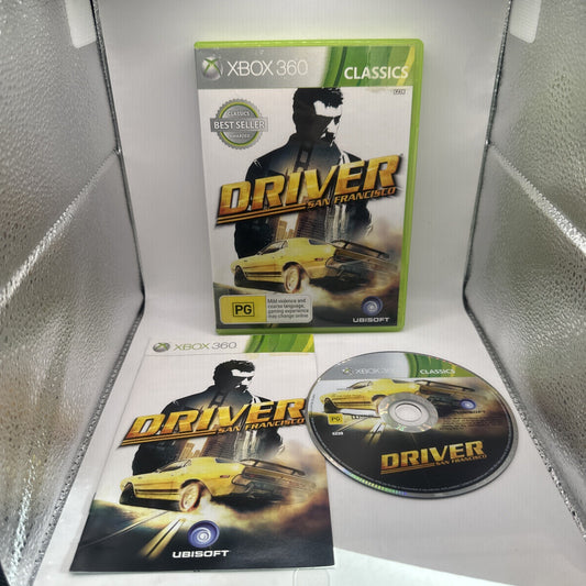 Driver: San Francisco • Xbox 360 Game + Manual (2011) PAL AUS Compelte • Ubisoft