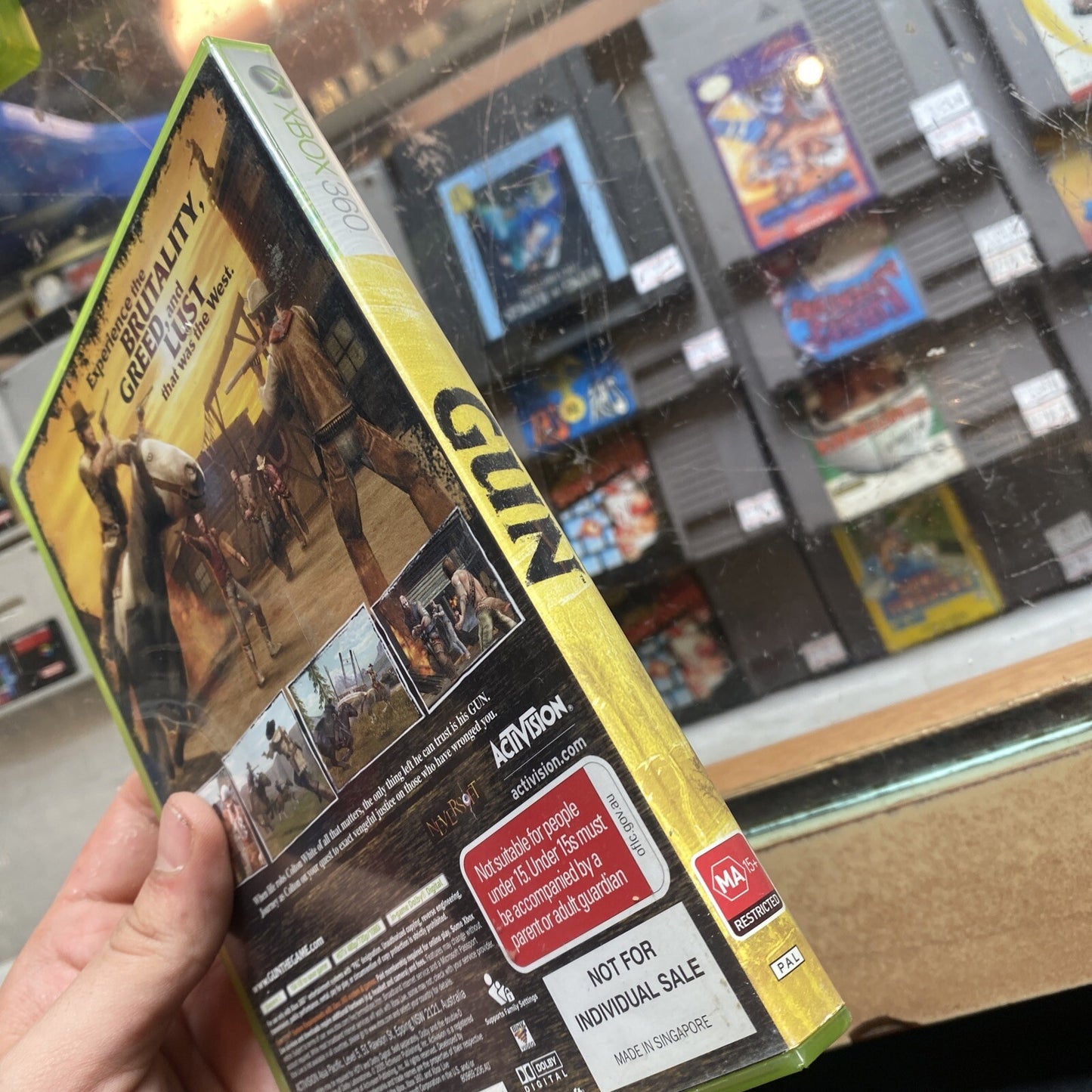 Gun Xbox 360 Game AUS PAL (2005) NeverSoft • Activision • Shooter Video Games