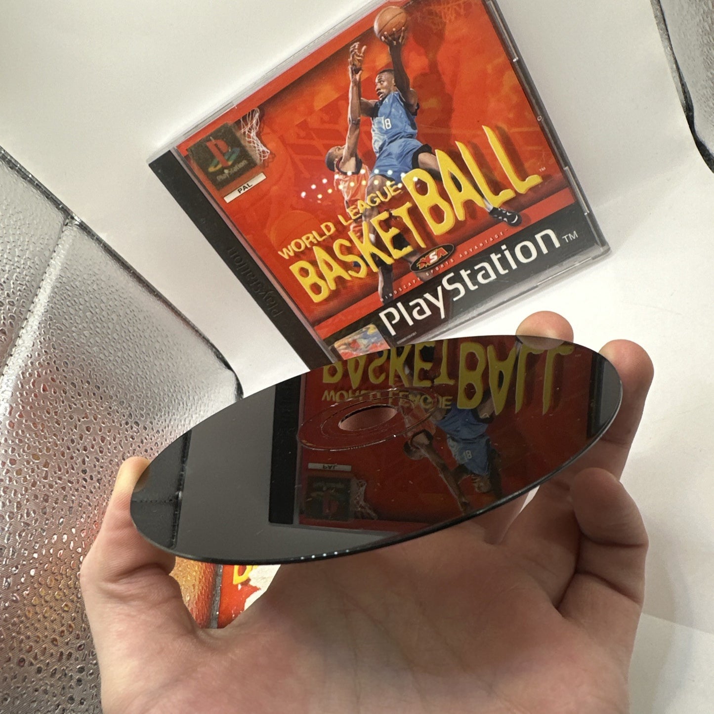 World League Basketball • Sony PS1 Playstation 1 Game + Manual (1998) PAL