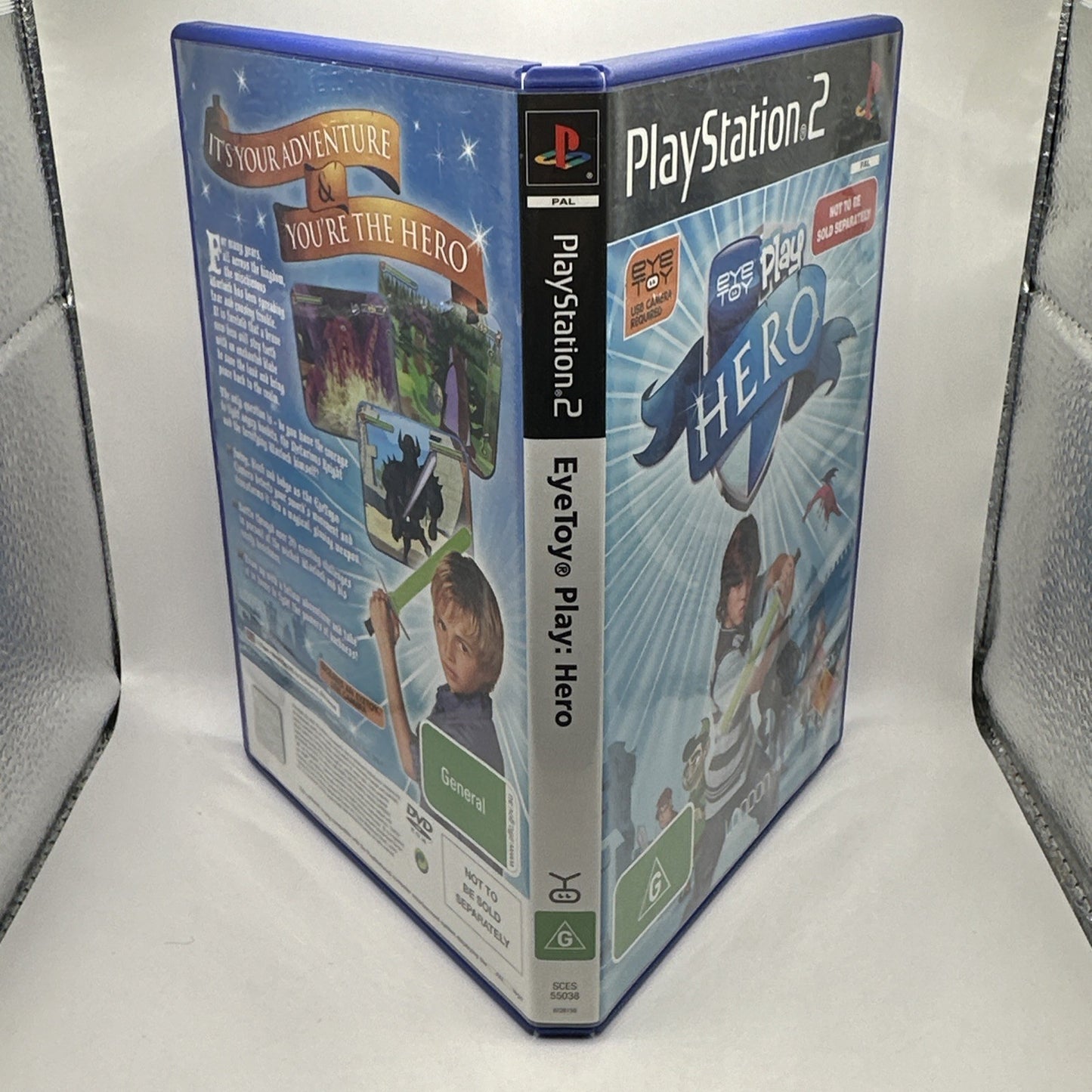 EyeToy Play: Hero • Sony PS2 PlayStation 2 Game (2008) PAL AUS • Tested