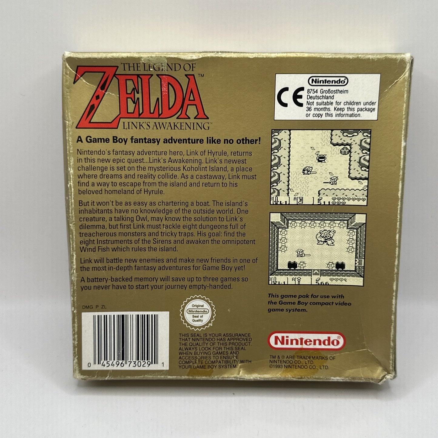 The Legend of Zelda: Link’s Awakening • Nintendo Game Boy Boxed + Manual (1993)