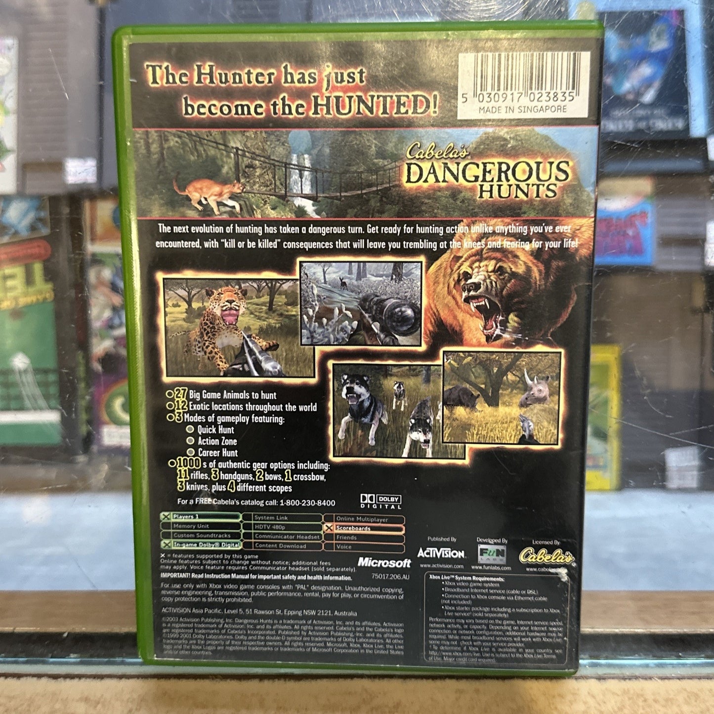 Cabela's Dangerous Hunts • Xbox Original Game + Manual (2003) Complete • PAL AUS