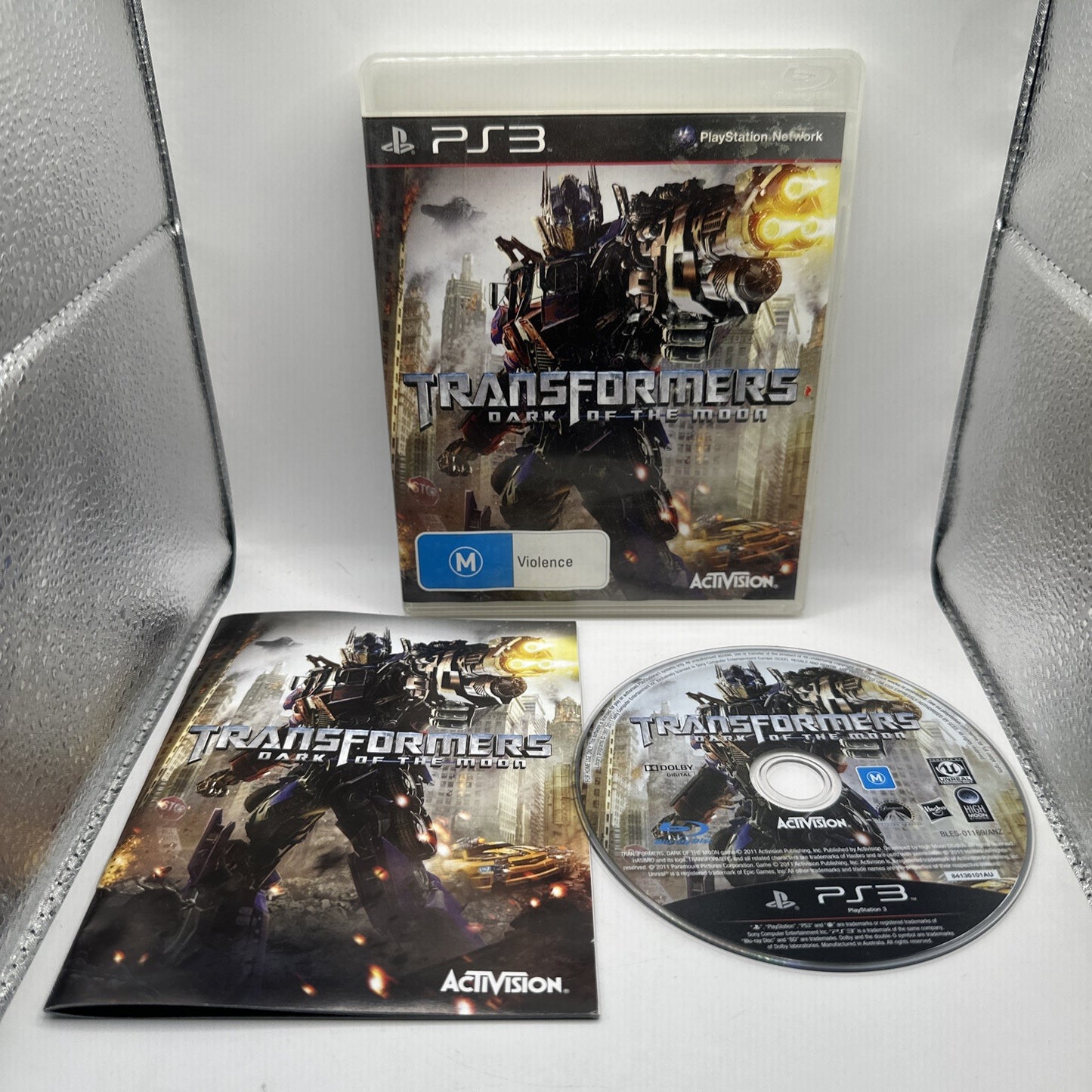 Transformers: Dark of the Moon • PlayStation 3 PS3 Game + Manual (2010) Complete