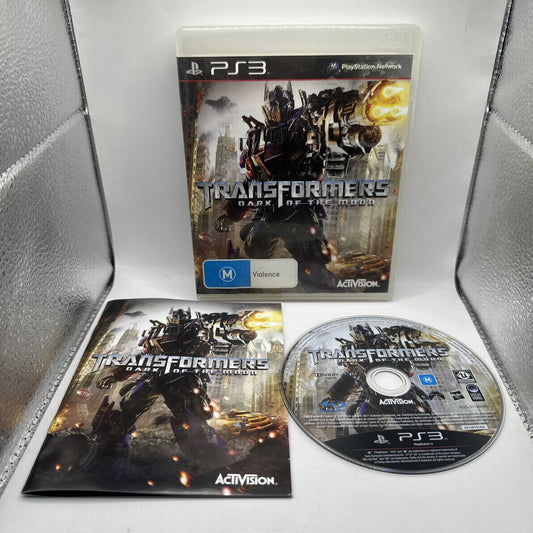 Transformers: Dark of the Moon • PlayStation 3 PS3 Game + Manual (2010) Complete