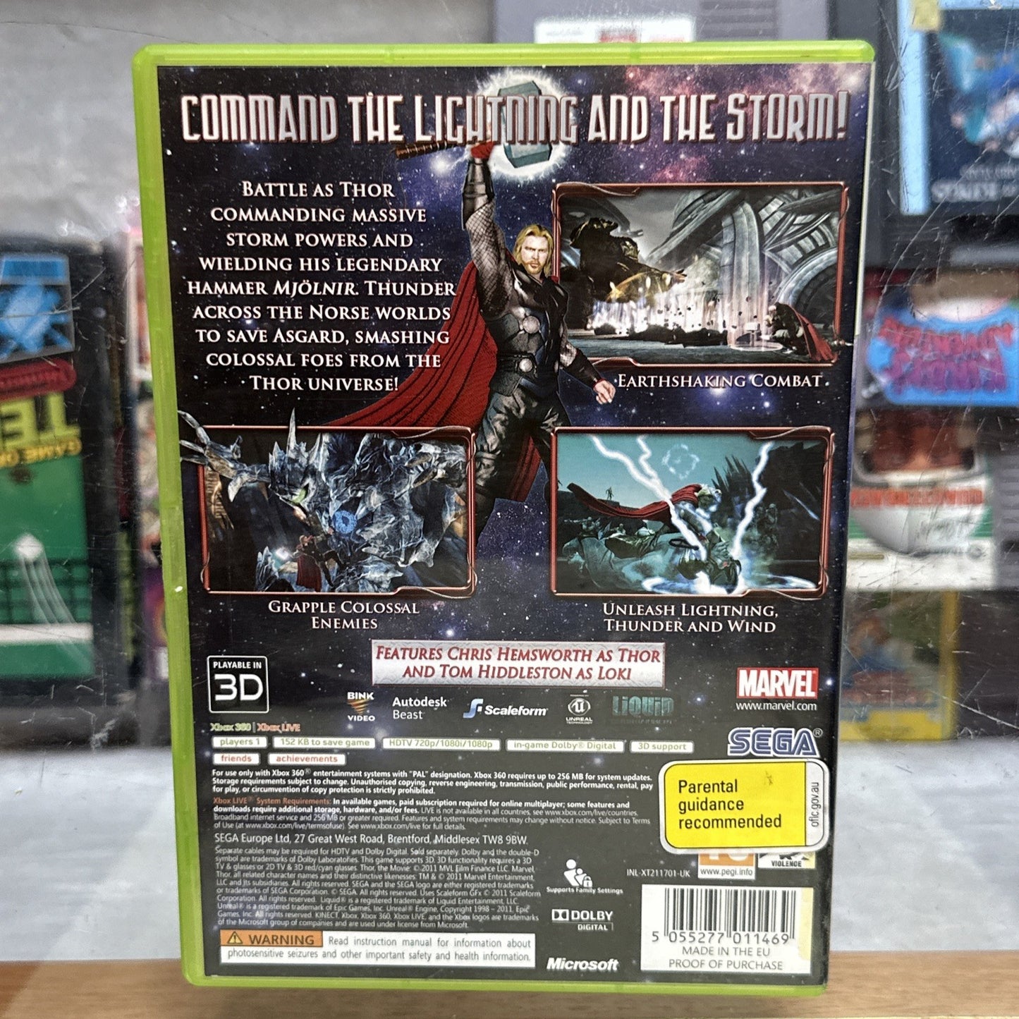 Thor: God of Thunder • Xbox 360 Game + Manual (2011) PAL • SEGA