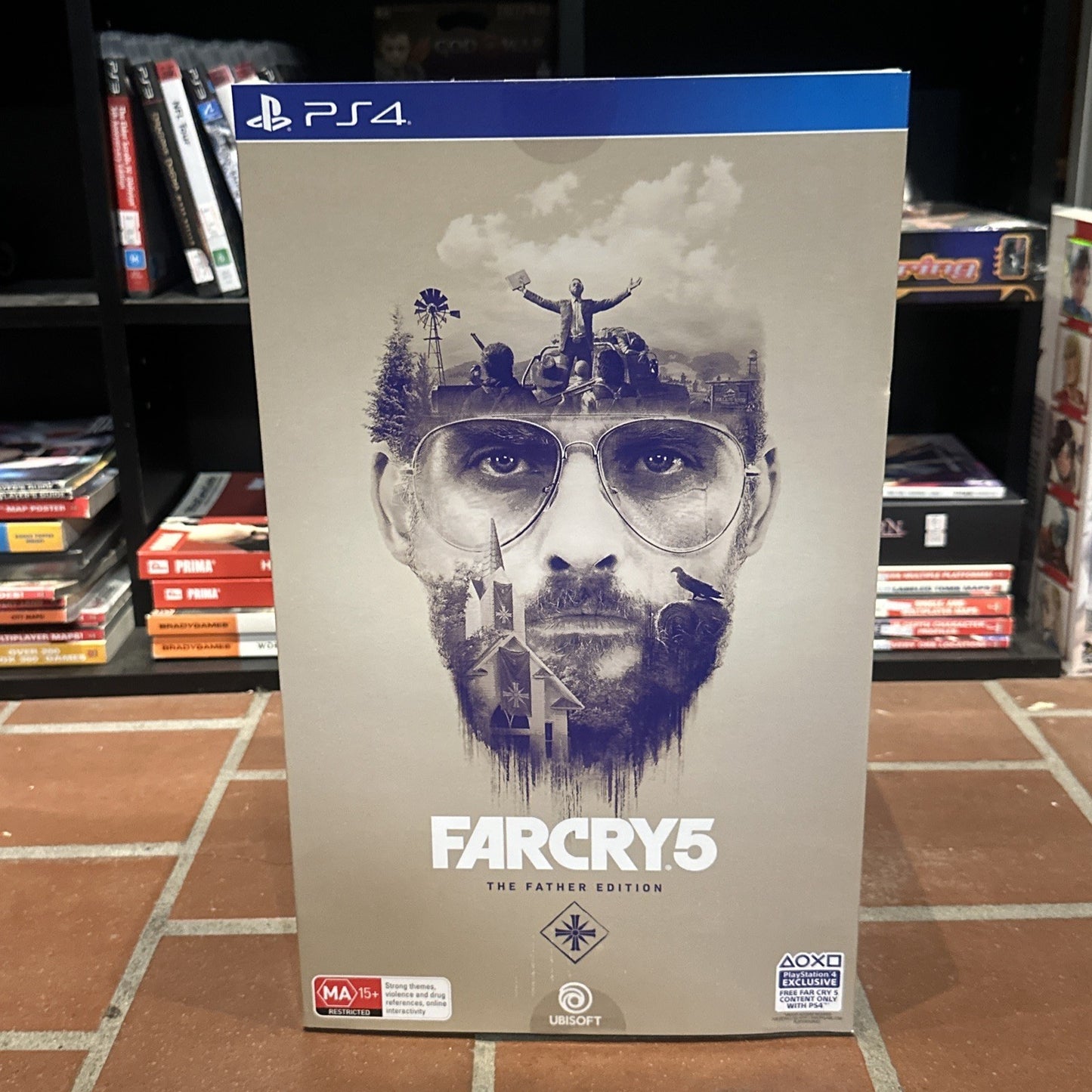Far Cry 5 ‘The Father Edition’ • PlayStation 4 PS4 Game + Statue *Complete* AUS