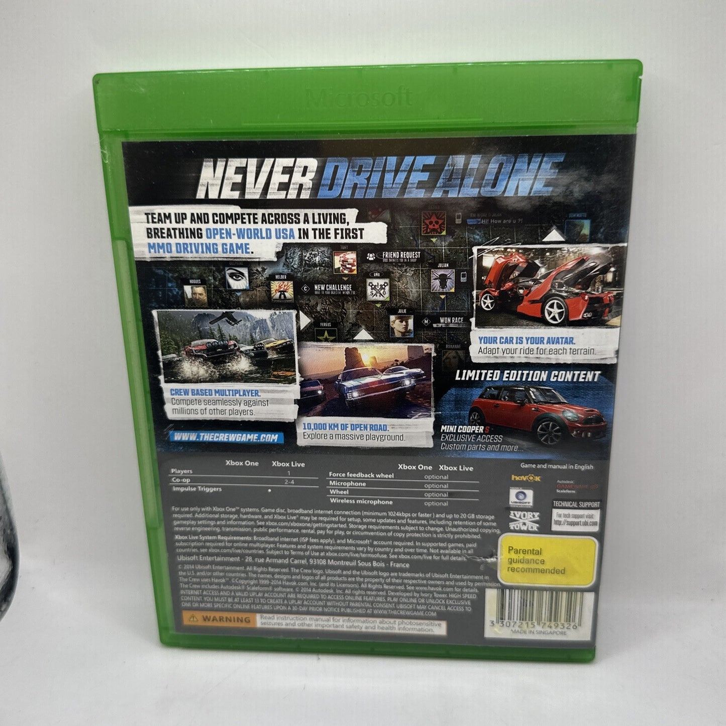 The Crew - Limited Edition • Xbox One Game (2014) PAL AUS • Ubisoft