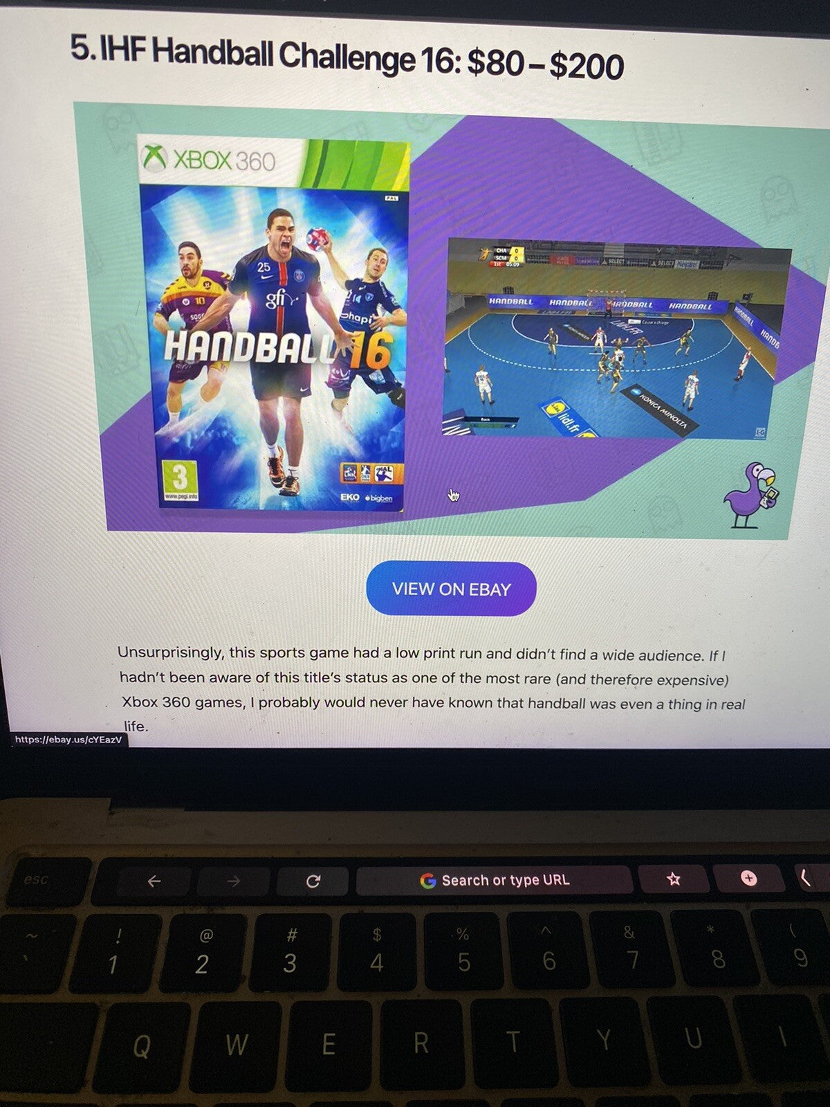 *EXTREMELY RARE* Handball 16 Xbox 360 Game PAL *BRAND NEW/SEALED* IFH 2016 MINT