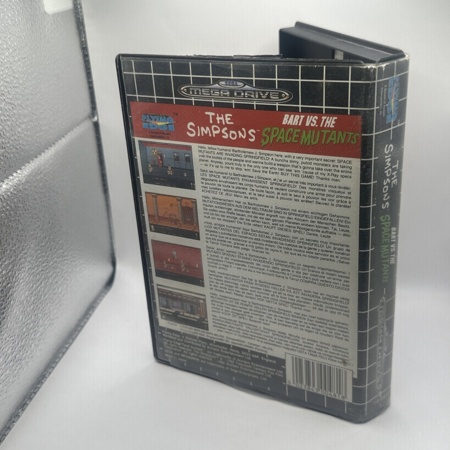 The Simpsons Bart VS The Space Mutants • Sega Mega Drive Game (1992) PAL Acclaim