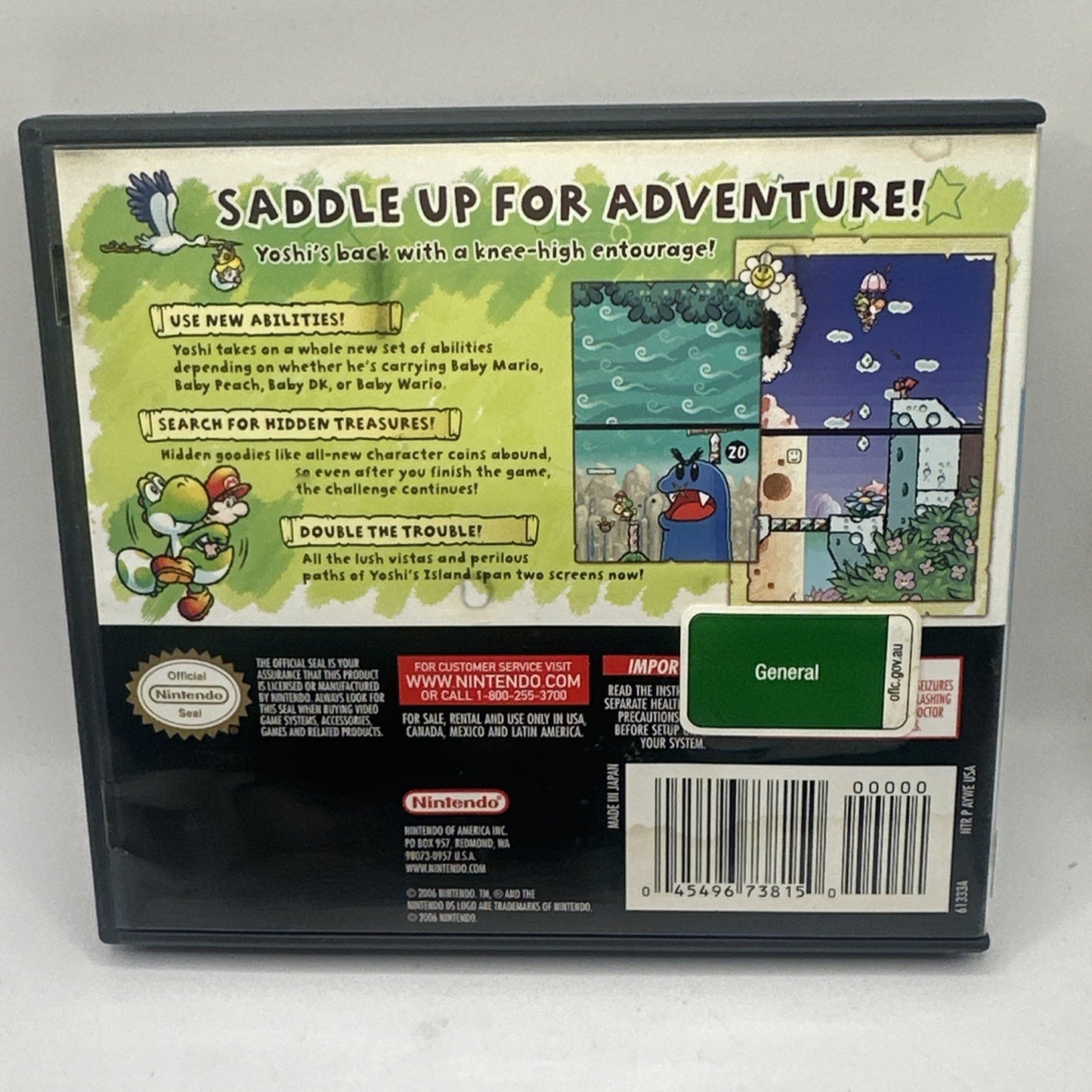 Yoshi's Island DS • Nintendo DS Game + Manual (2006) Complete CIB • Region Free