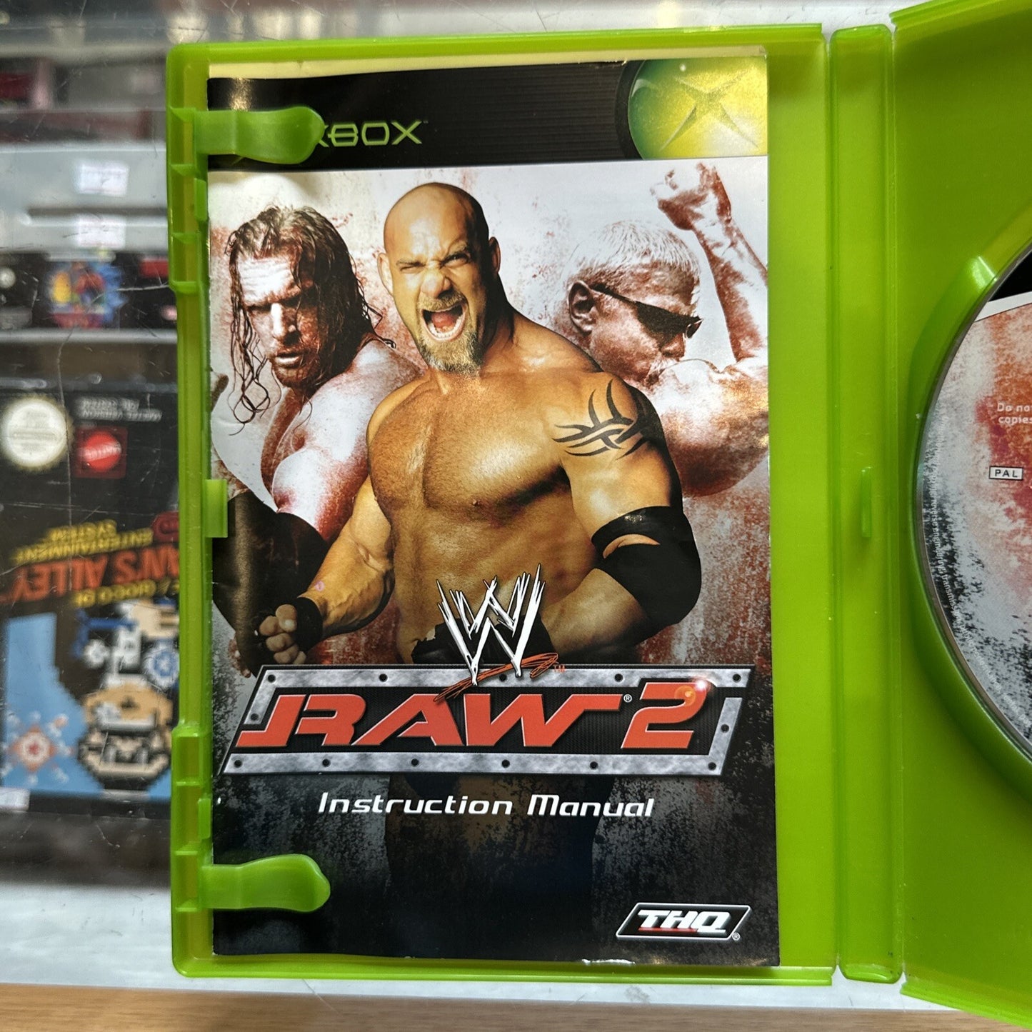 WWE Raw 2 • Xbox Original Game + Manual (2003) PAL AUS • THQ • Wrestling