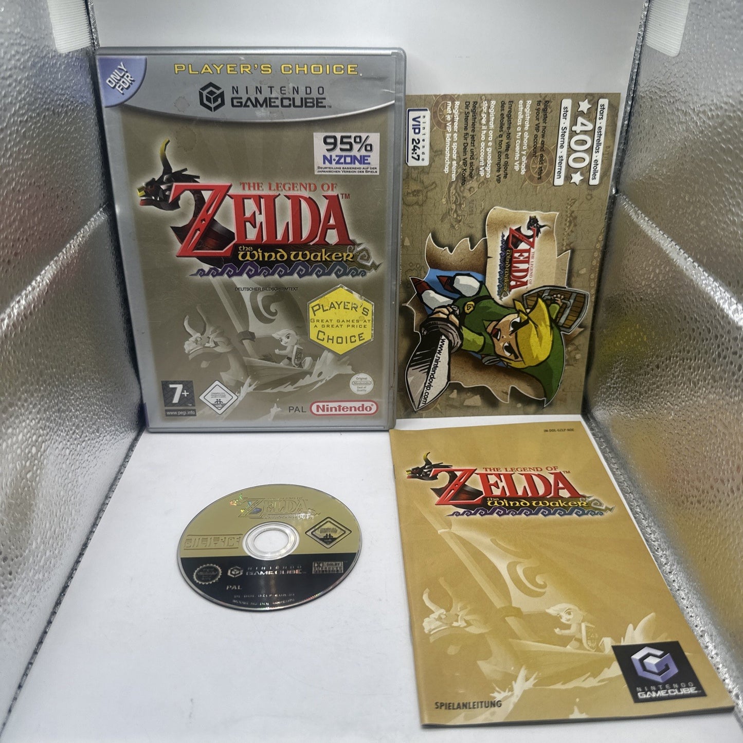 The Legend of Zelda The Wind Waker • Nintendo GameCube Game + Manual (2002) PAL