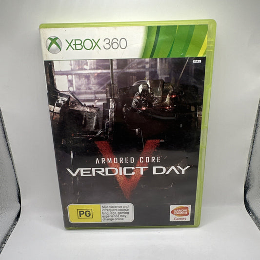 Armored Core V: Verdict Day • Xbox 360 Game (2013) AUS PAL • FromSoftware Bandai