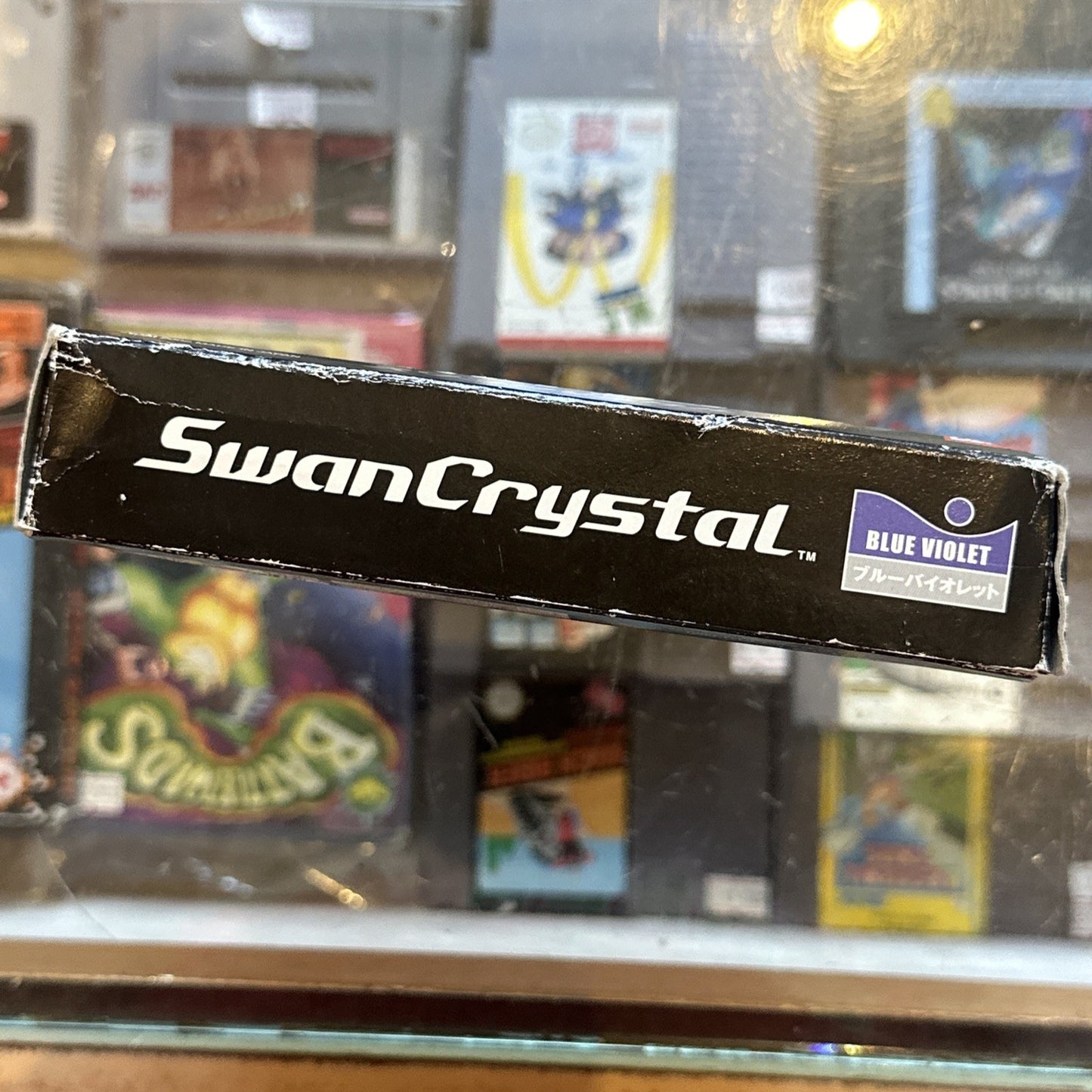 Bandai Wonder Swan Crystal Blue Violet Console Boxed + Manual • SwanCrystal
