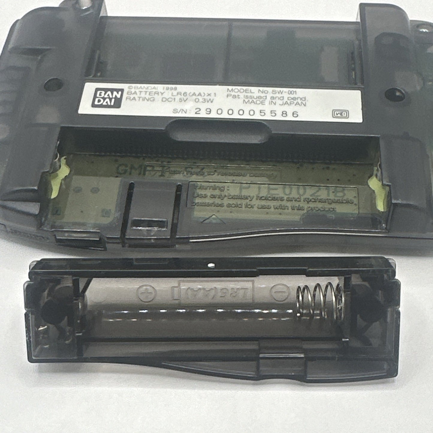 Bandai WonderSwan Console ‘Clear Skeleton Black’ • Aussie Seller Japanese Import