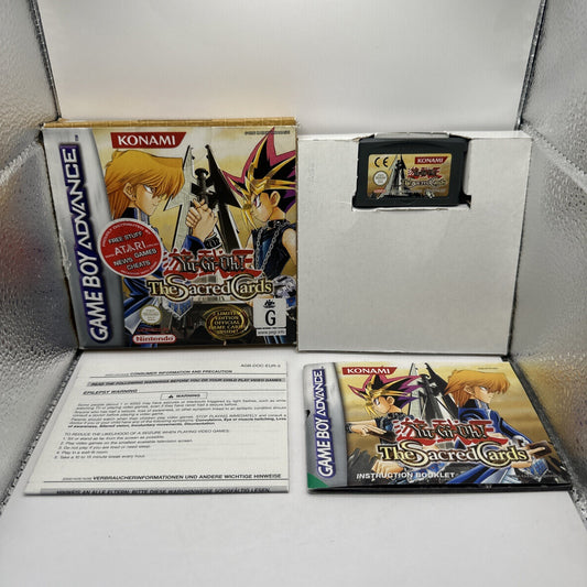Yu-Gi-Oh The Sacred Cards • Nintendo Gameboy Advance GBA + Box + Manual • Boxed