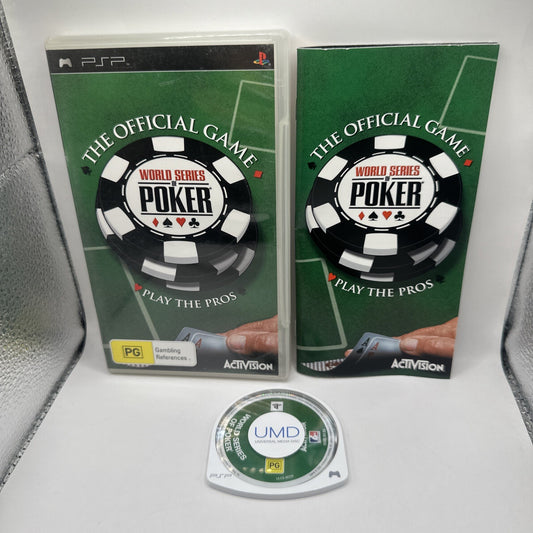 World Series of Poker • Sony PlayStation Portable PSP Game + Manual (2005) AUS