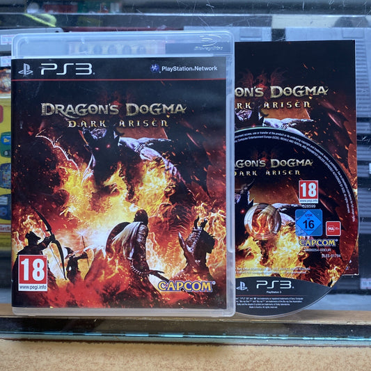 Dragon's Dogma Dark Arisen PlayStation 3 Game + Manual (2013) Capcom PS3 ARPG
