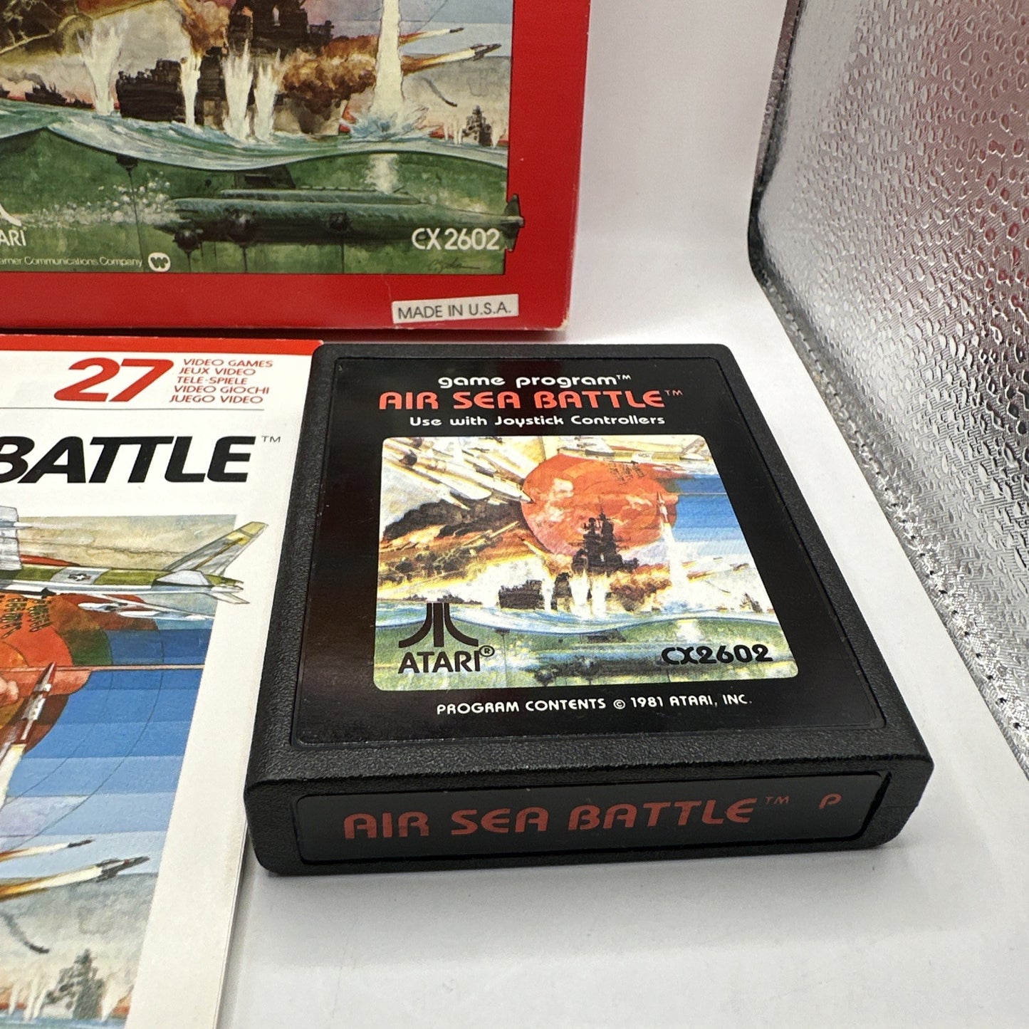 Air-Sea Battle • Atari 2600 Game In Box + Manual (1978) Boxed Complete CIB