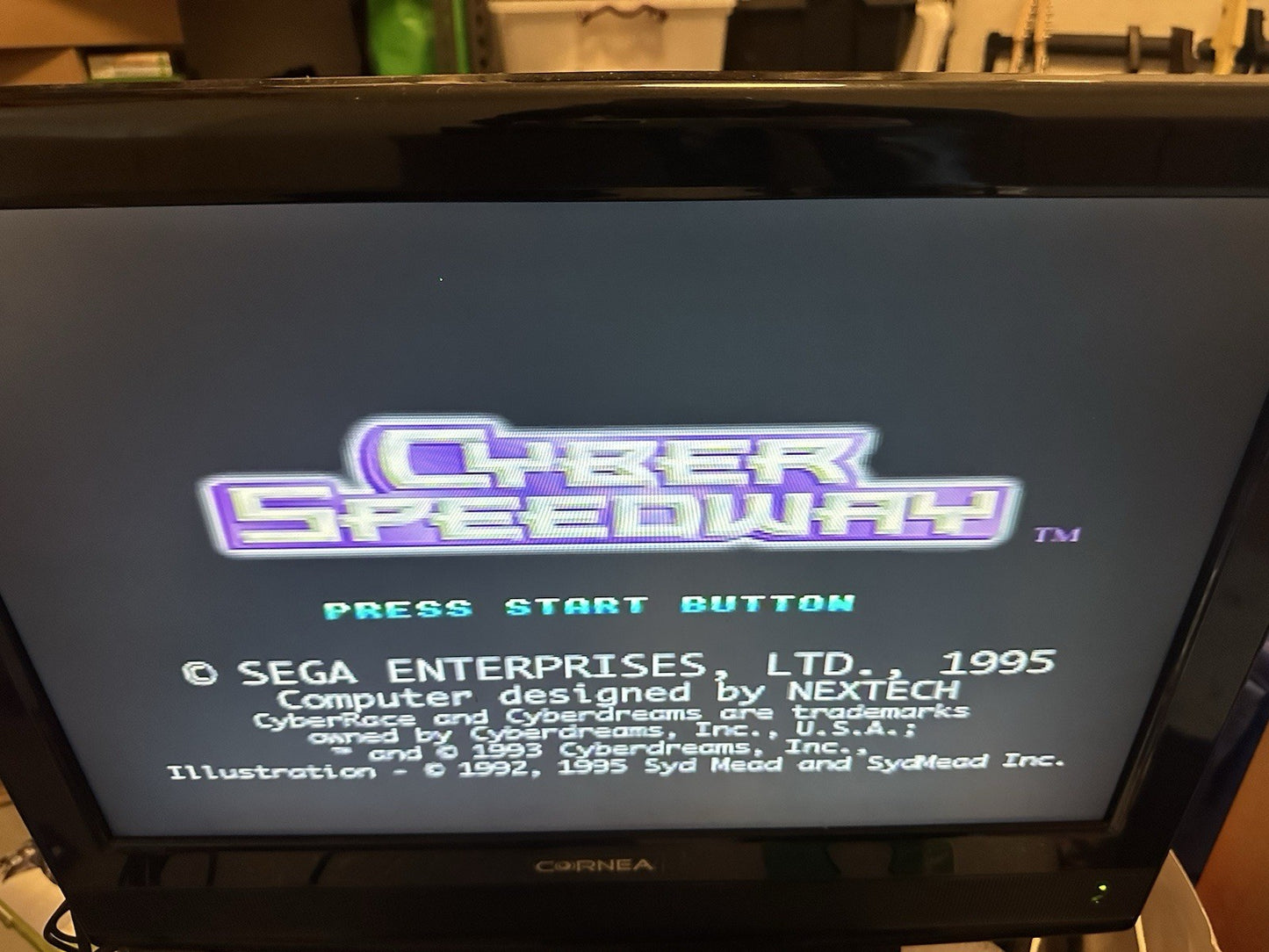 Cyber Speedway Sega Saturn Game + Manual (1995) PAL • Complete CIB • Racing