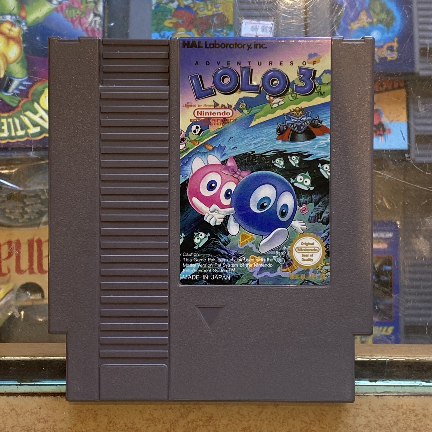 Adventures Of Lolo 3 Nintendo NES Game PAL (1990) HAL Laboratory • Cart Only