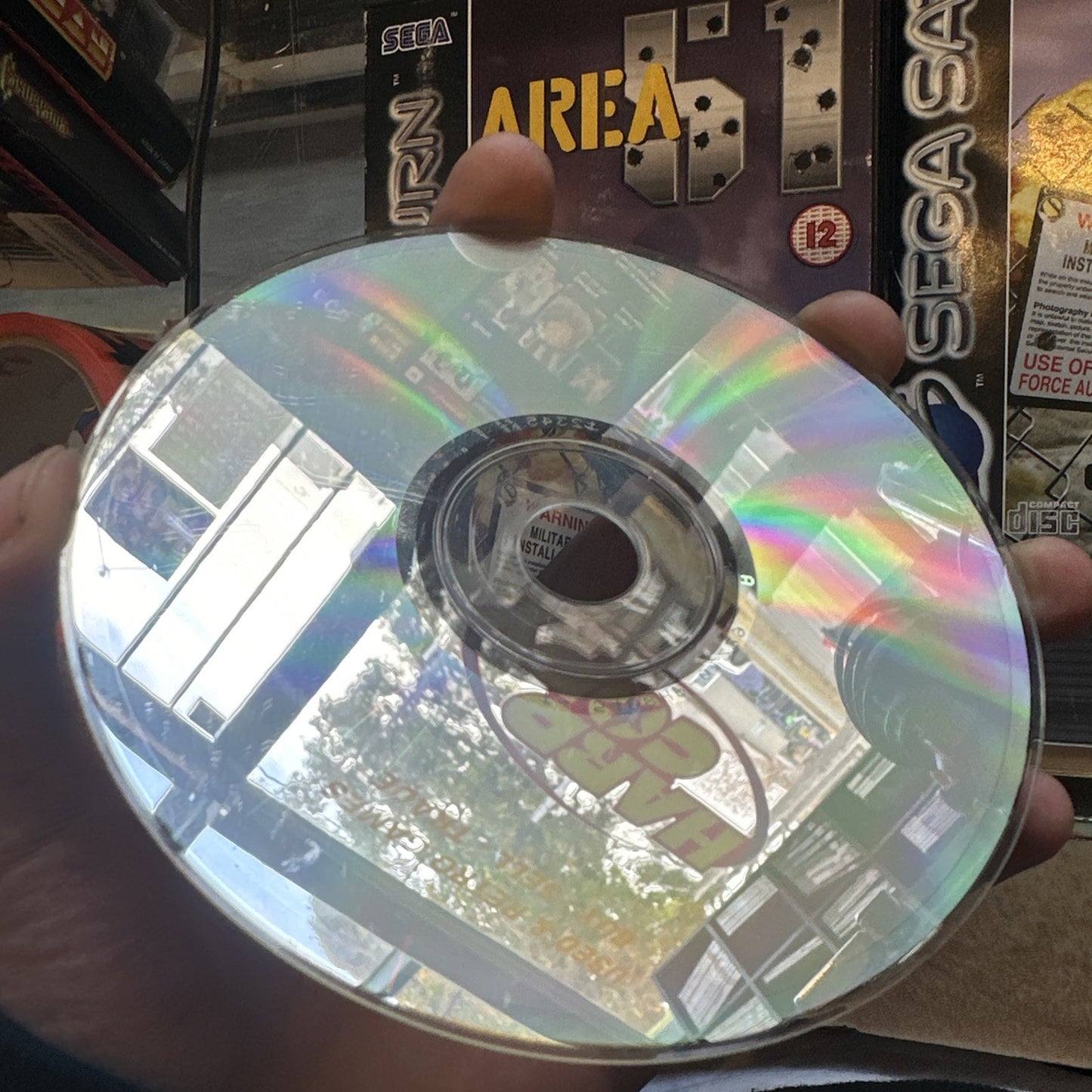 Area 51 • Sega Saturn Game + Manual PAL (1995) Complete CIB • Midway