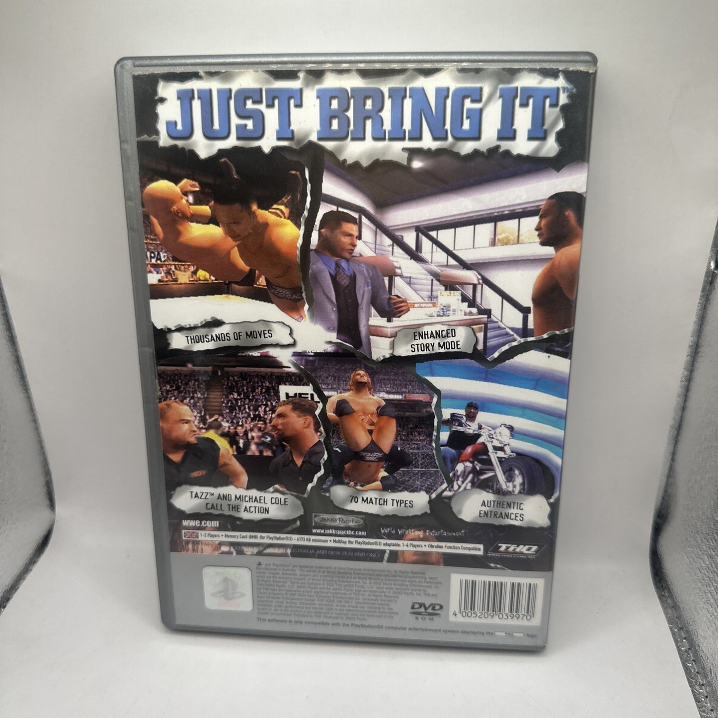 WWE SmackDown! Just Bring It • PlayStation 2 PS2 Game PAL (2001) THQ • Wrestling