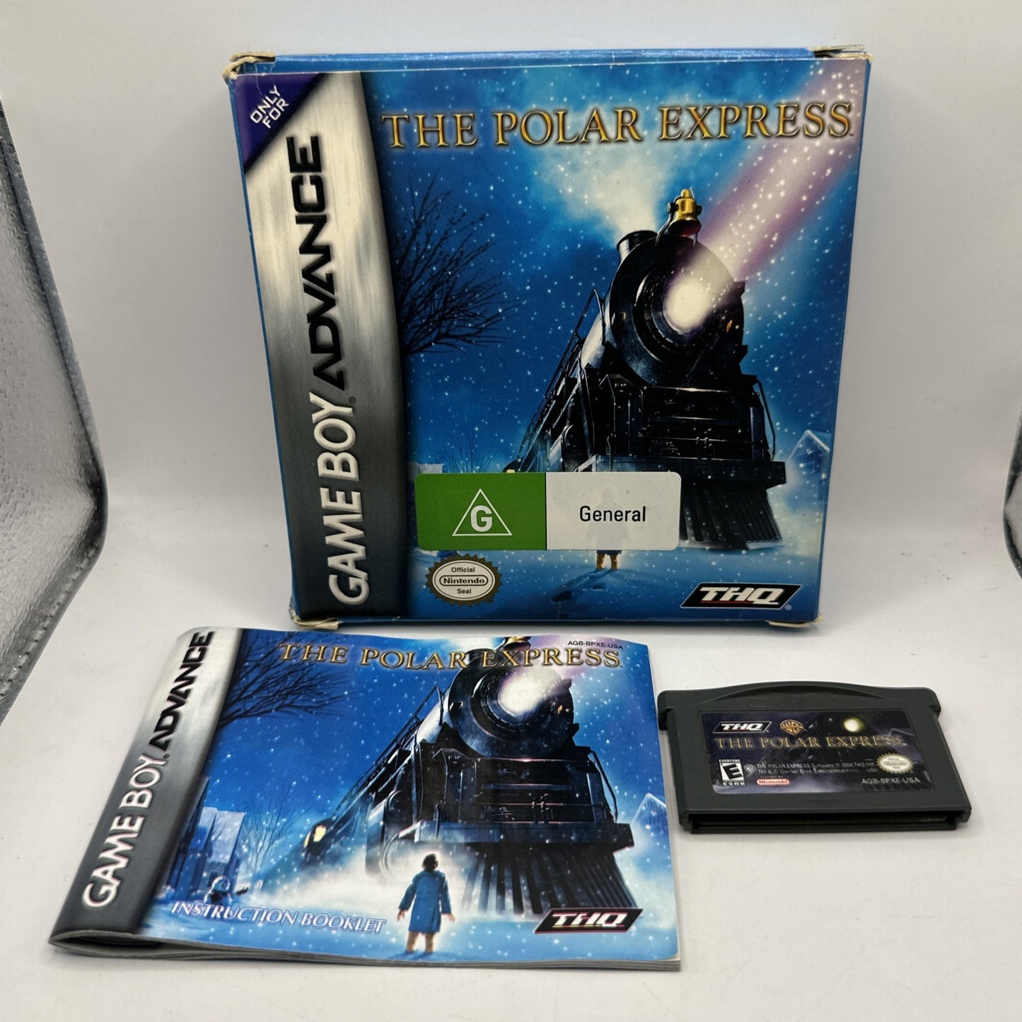 The Polar Express • Nintendo GameBoy Advance GBA Game + Manual (2004) Boxed THQ