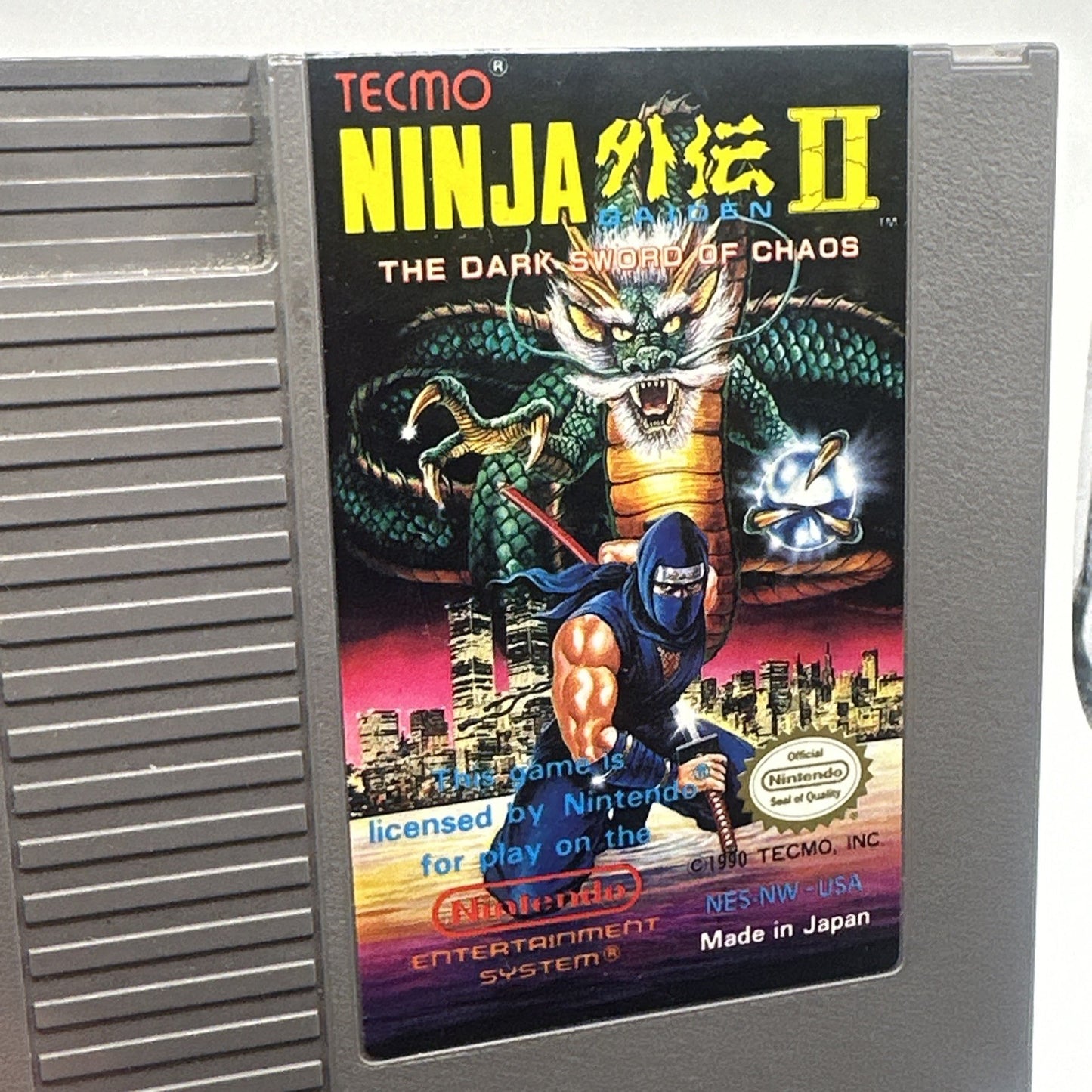 Ninja Gaiden II: The Dark Sword of Chaos • Nintendo NES Game (1990) NTSC USA • 2