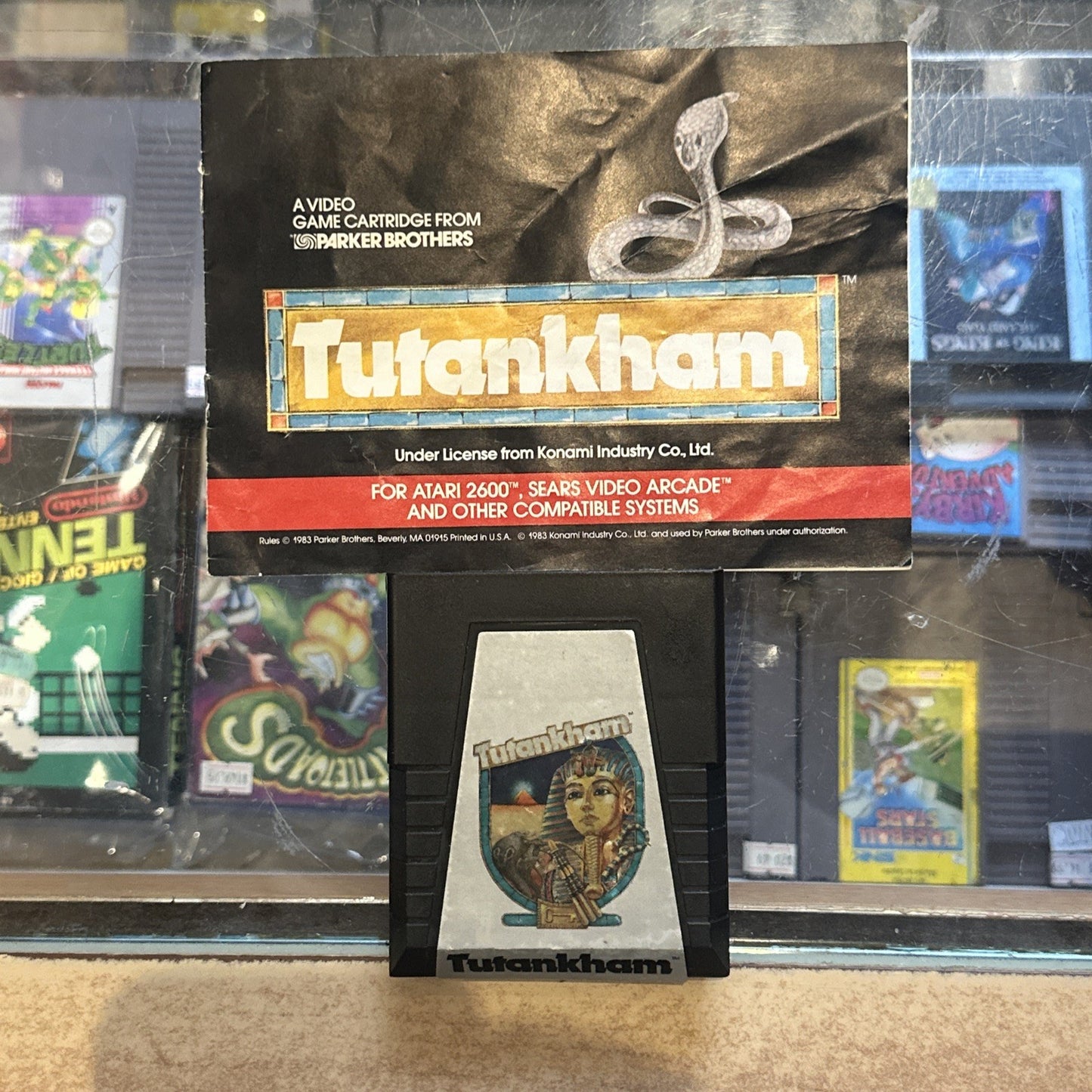 Tutankham • Atari 2600 Game + Manual (1983) Konami • Tutankhamen