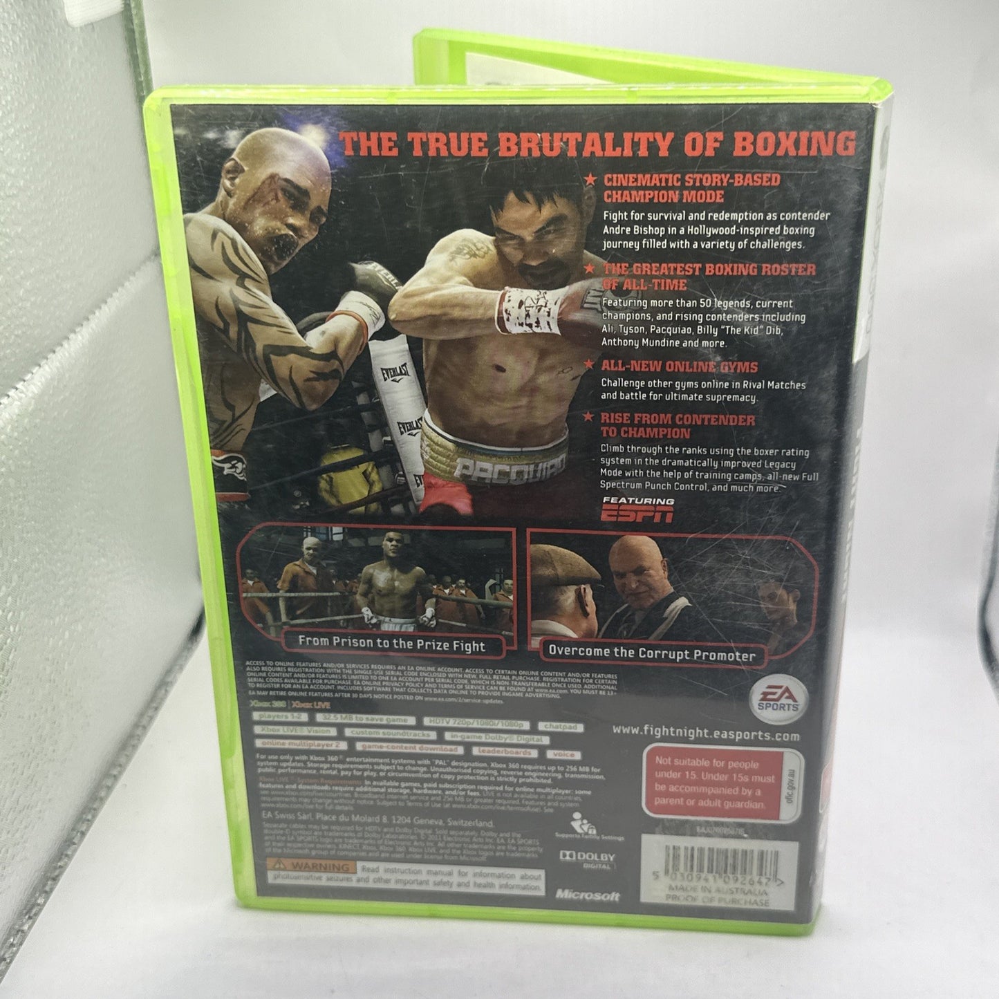 Fight Night Champion • Xbox 360 Game (2011) PAL AUS • EA Sports Boxing Fighting