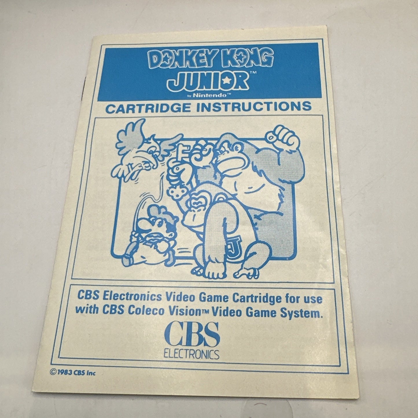 Donkey Kong Junior • ColecoVision Game + Manual (1983) Australian PAL Boxed • Jr