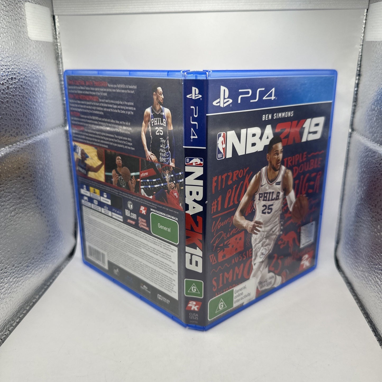 NBA 2K19 • PlayStation 4 PS4 Game + Manual • Complete CIB • 2K 2019 Basketball