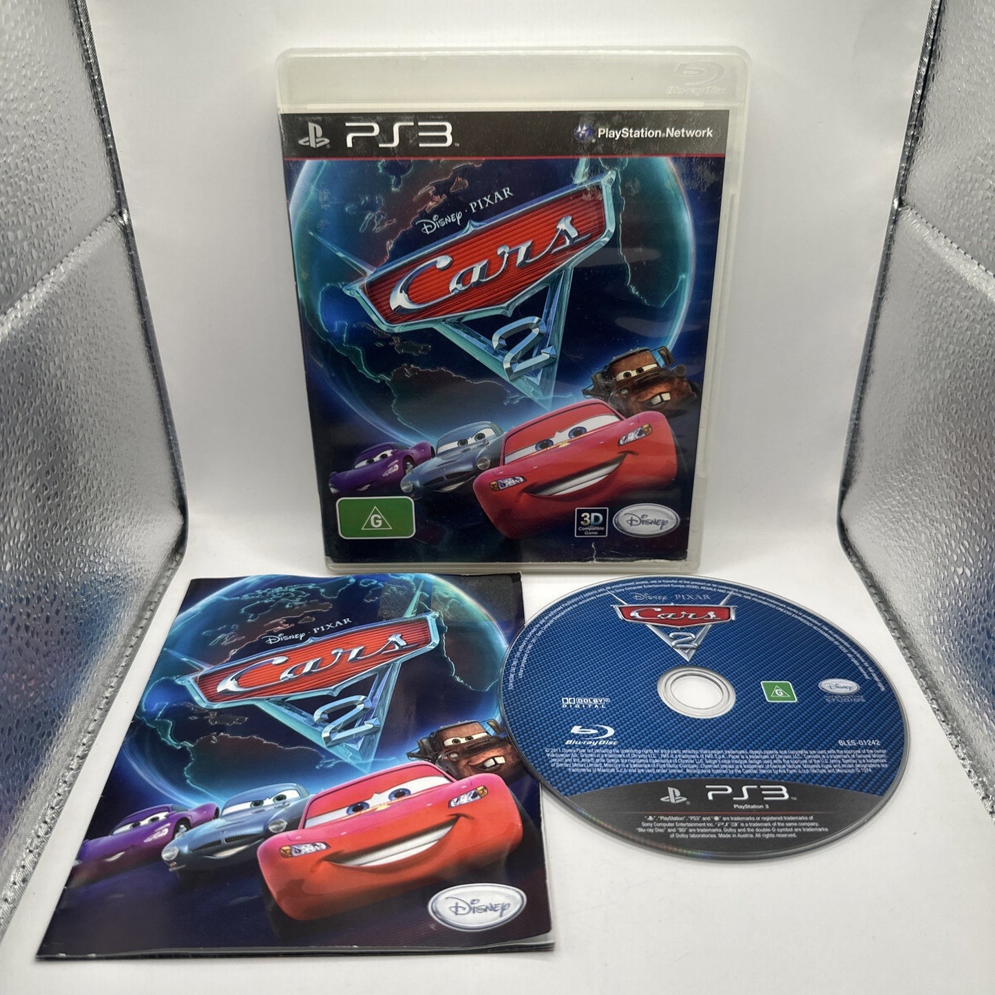 Disney Pixar Cars 2 • PlayStation 3 PS3 Game + Manual (2011) Complete • AUS