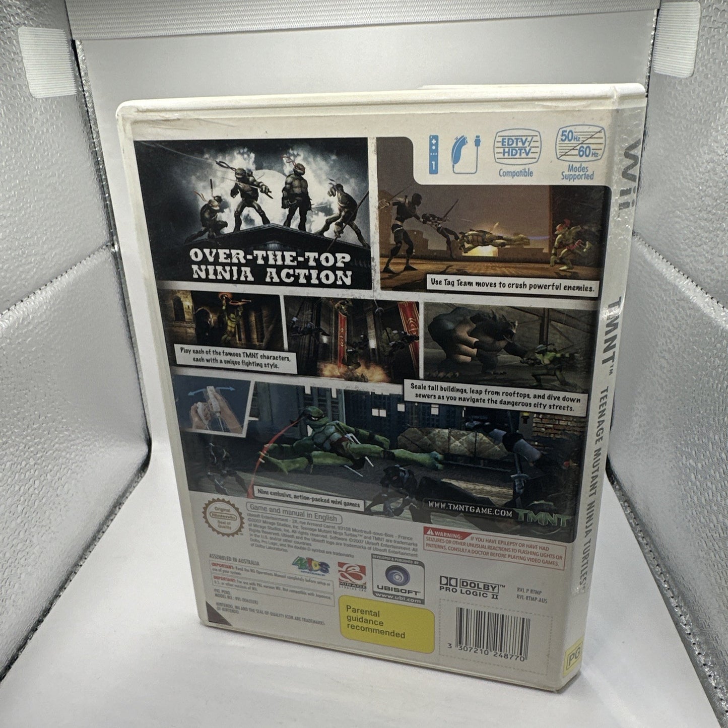 TMNT Teenage Mutant Ninja Turtles • Nintendo Wii Game + Manual (2007) PAL AUS