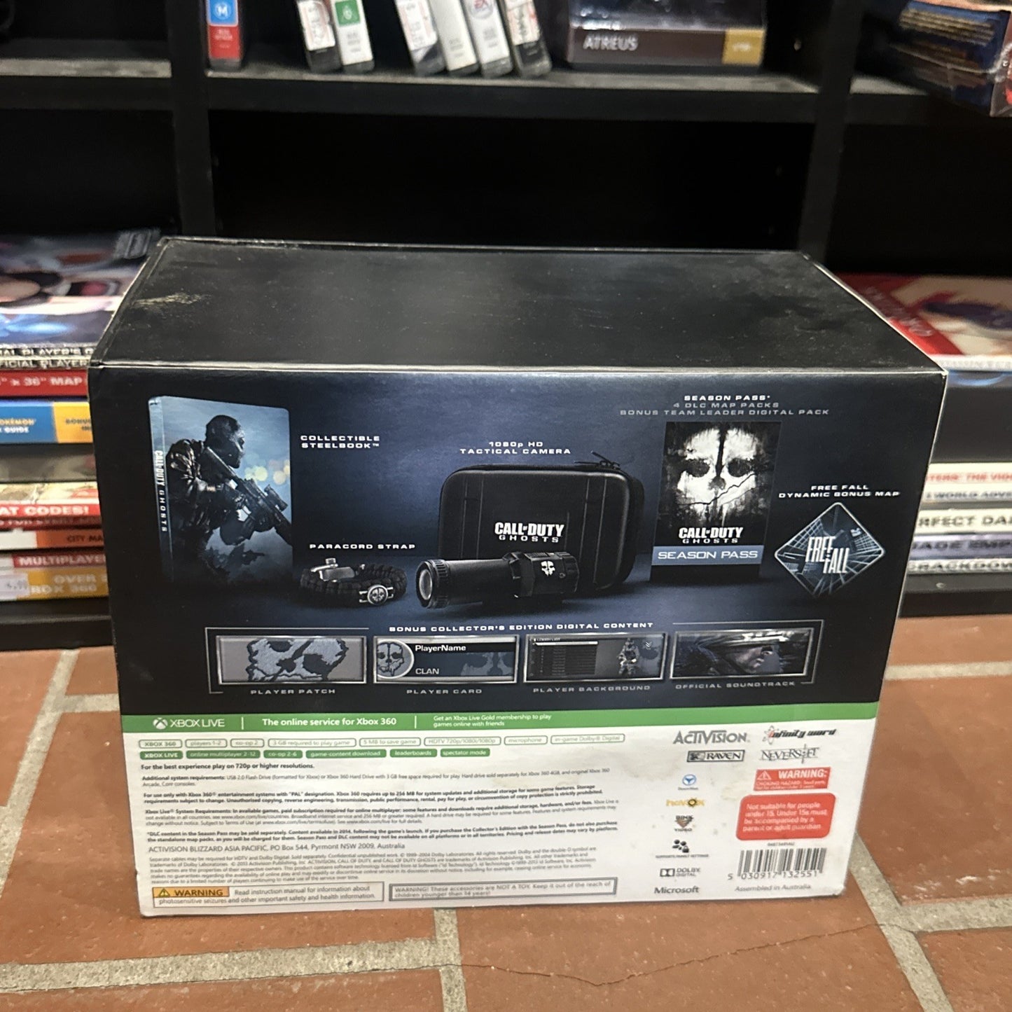 Call of Dutys Ghosts ‘Prestige Edition’ • Xbox 360 (2013) Complete With Camera