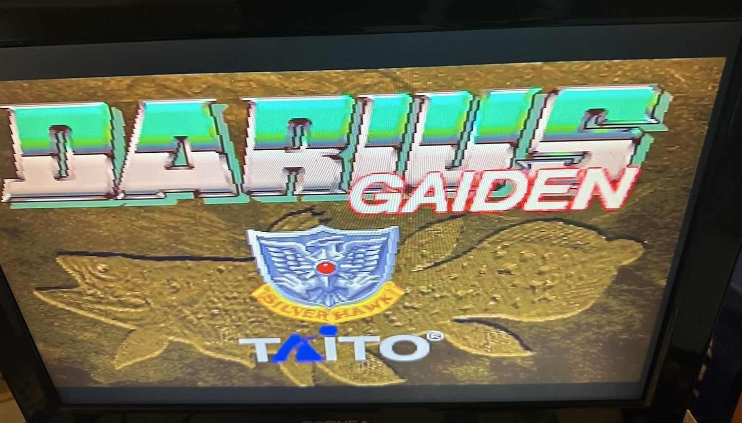 DARIUS GAIDEN • Sega Saturn Game + Manual (1994) PAL • Complete CIB • Acclaim