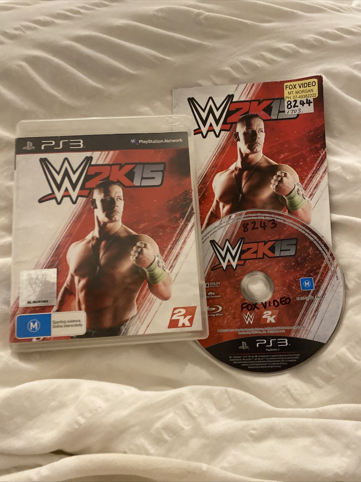 WWE 2K15 PS3 Game PlayStation 3 Game AUS PAL *FREE SHIPPING* Wrestling PS3 Games