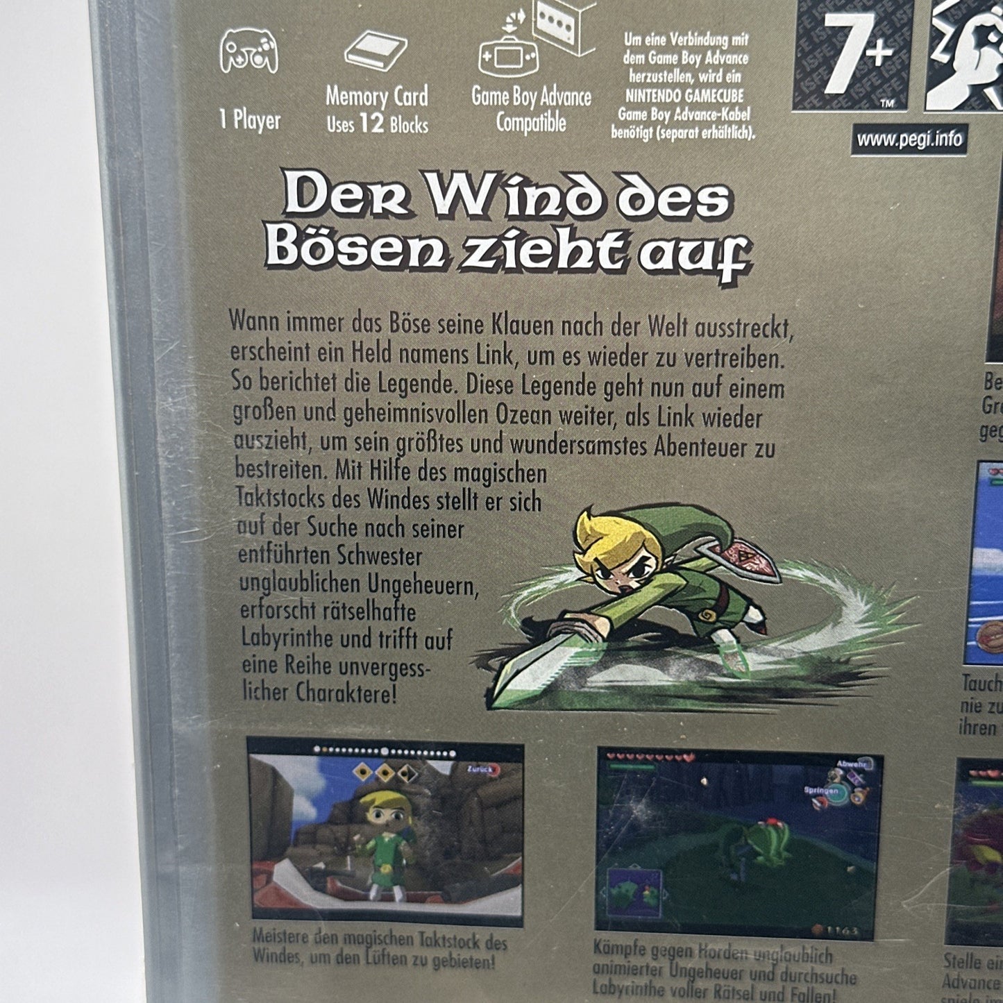 The Legend of Zelda The Wind Waker • Nintendo GameCube Game + Manual (2002) PAL