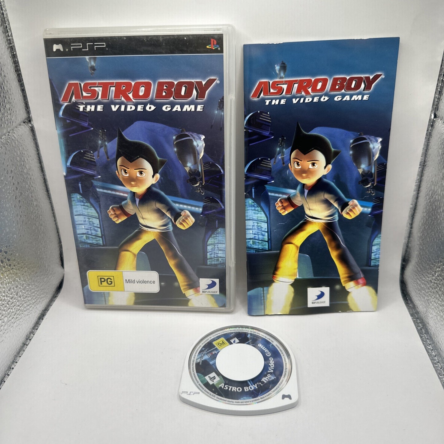 Astro Boy: The Video Game • PlayStation Portable PSP Game + Manual (2009) AUS