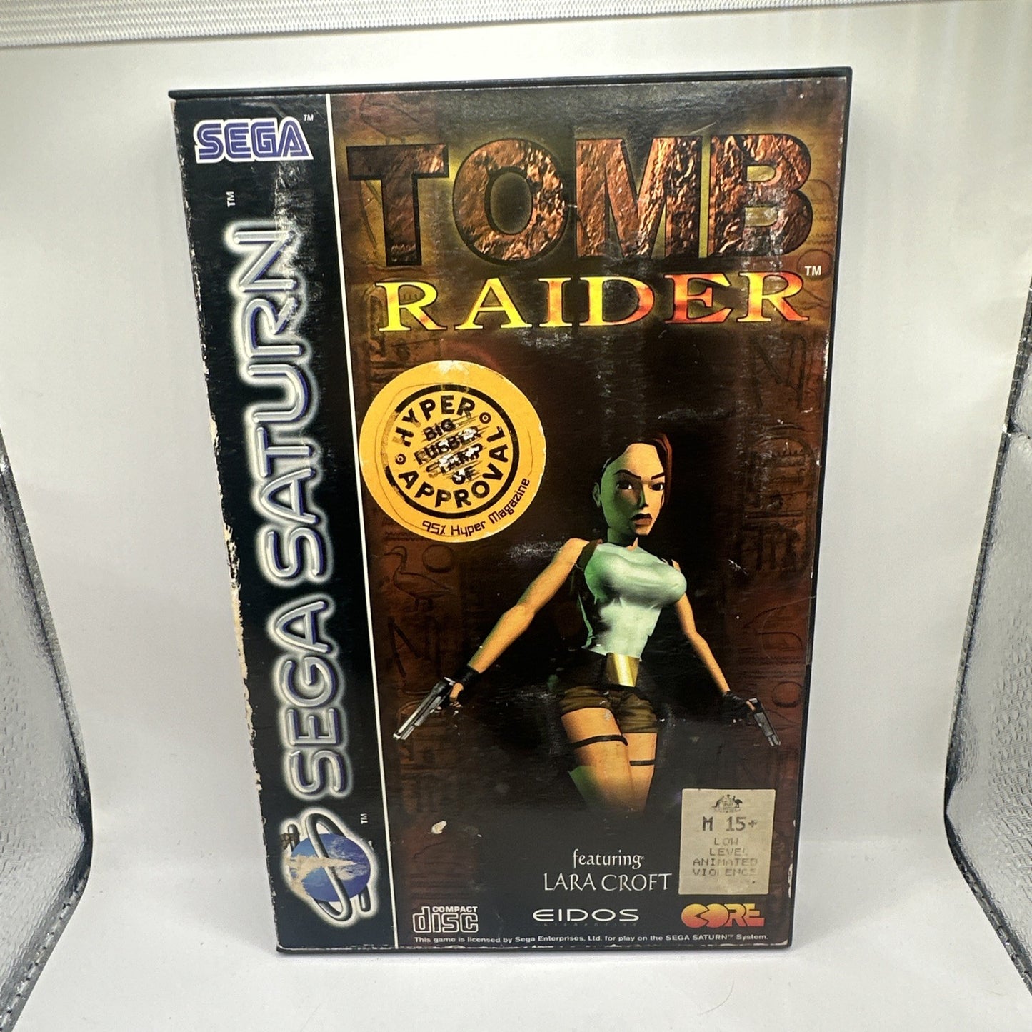 Tomb Raider • Sega Saturn Game + Manual (1996) PAL • Complete • Lara Croft Eidos