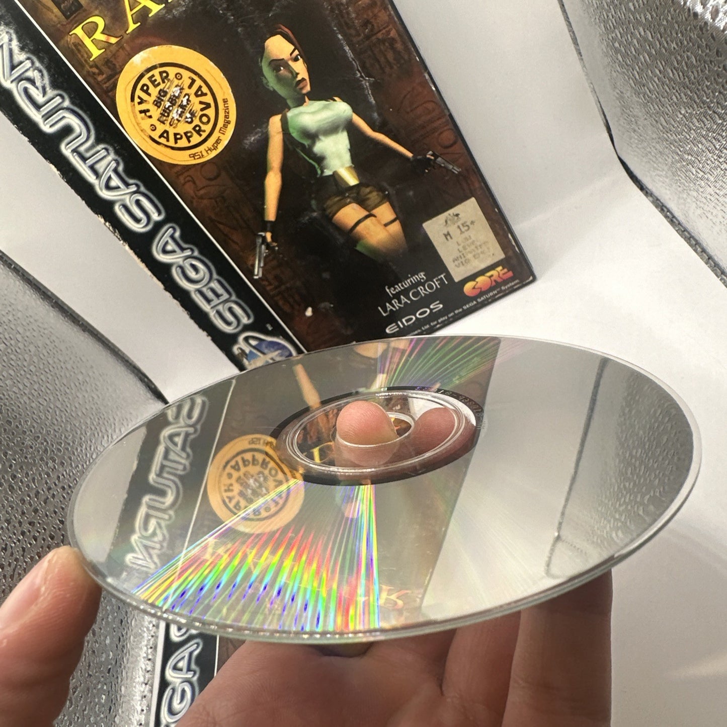 Tomb Raider • Sega Saturn Game + Manual (1996) PAL • Complete • Lara Croft Eidos