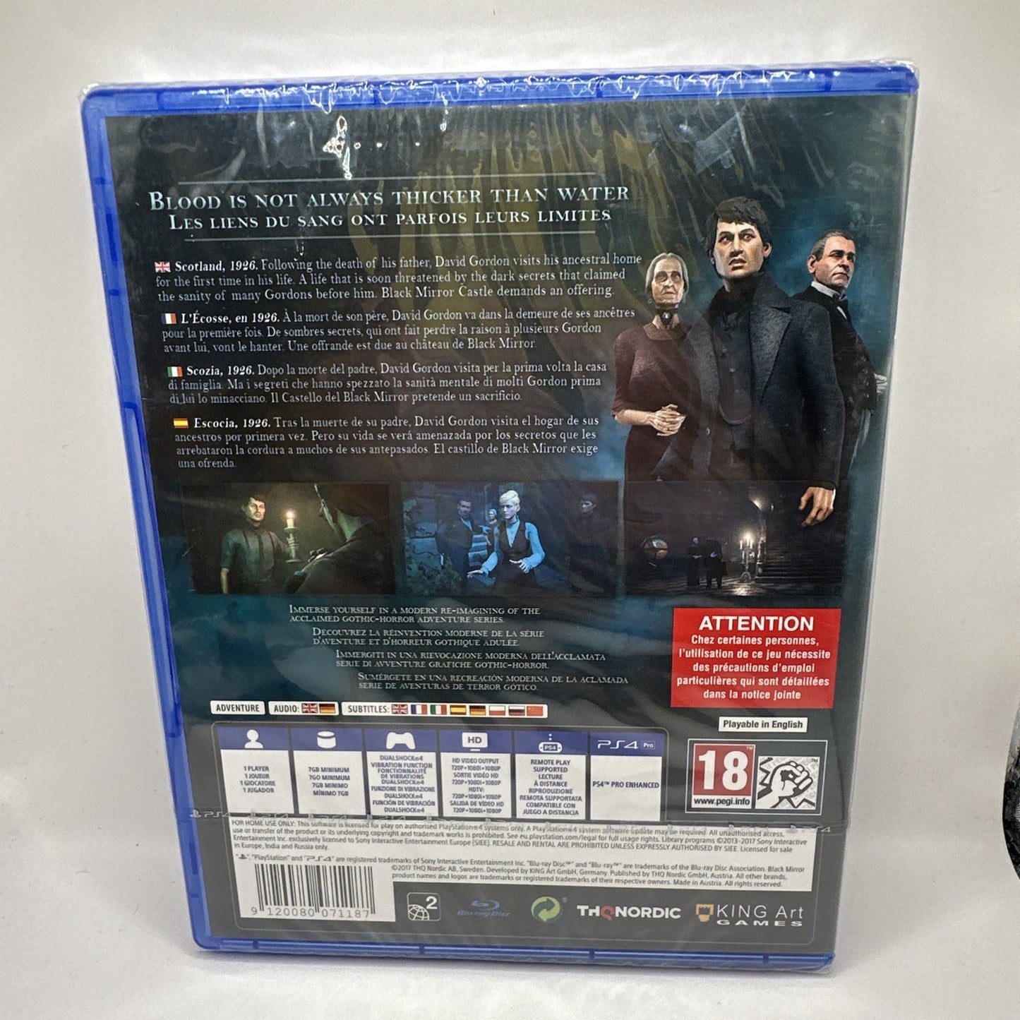 Black Mirror • Sony PS4 Playstation 4 Game (2017) BRAND NEW/FACTORY SEALED • THQ