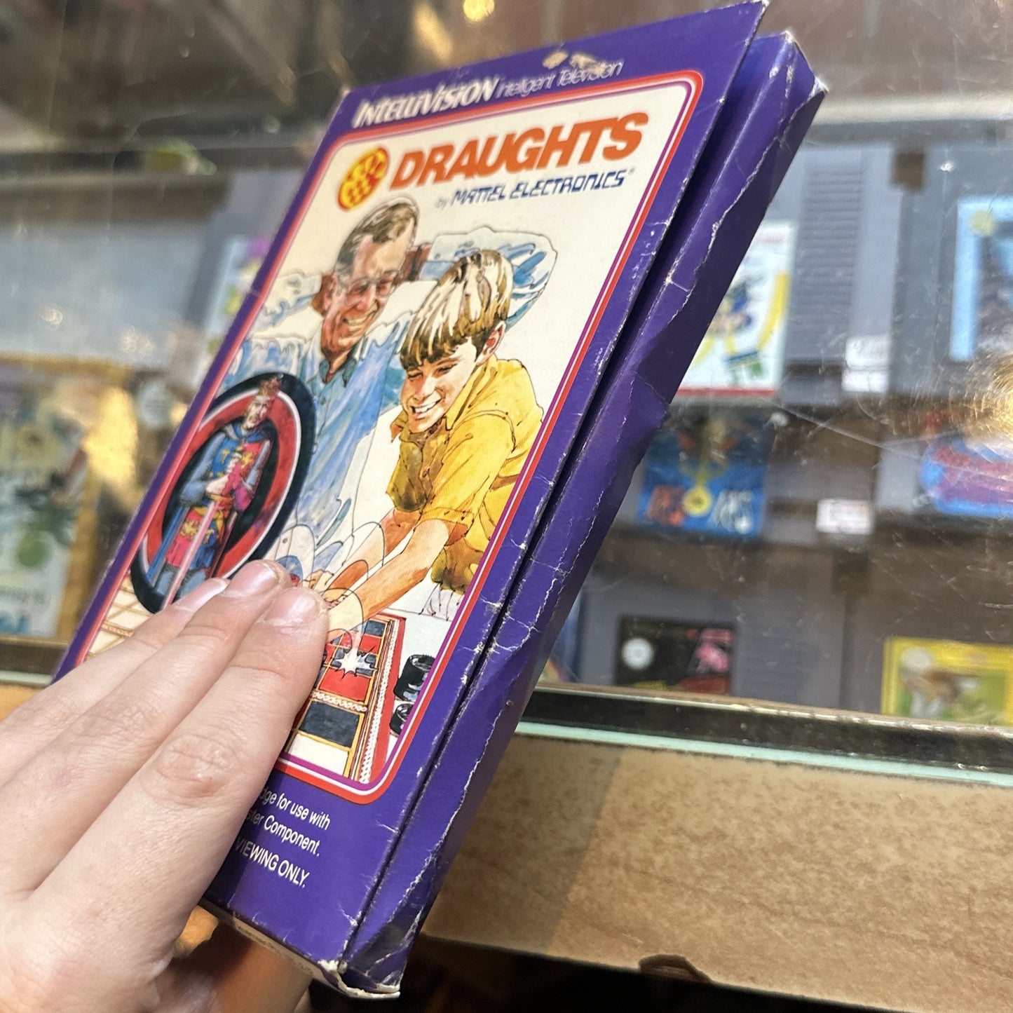 Draughts (Checkers) Intellivision Game + Manual & Overlays (1979) Boxed Complete