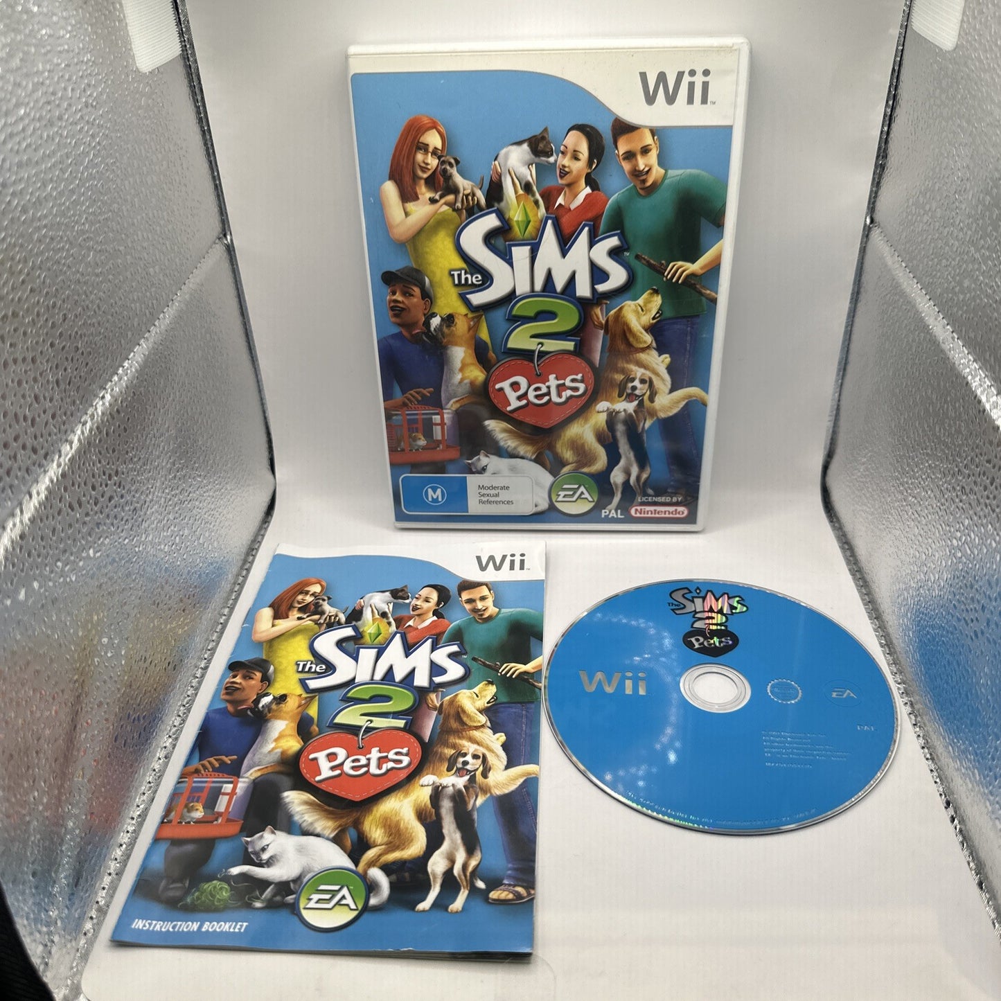 The Sims 2: Pets • Nintendo Wii Game + Manual (2007) PAL AUS • Complete CIB • EA