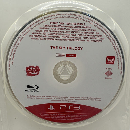 The Sly Trilogy HD • PlayStation 3 PS3 Game PROMO ONLY (2010) Promotional • RARE
