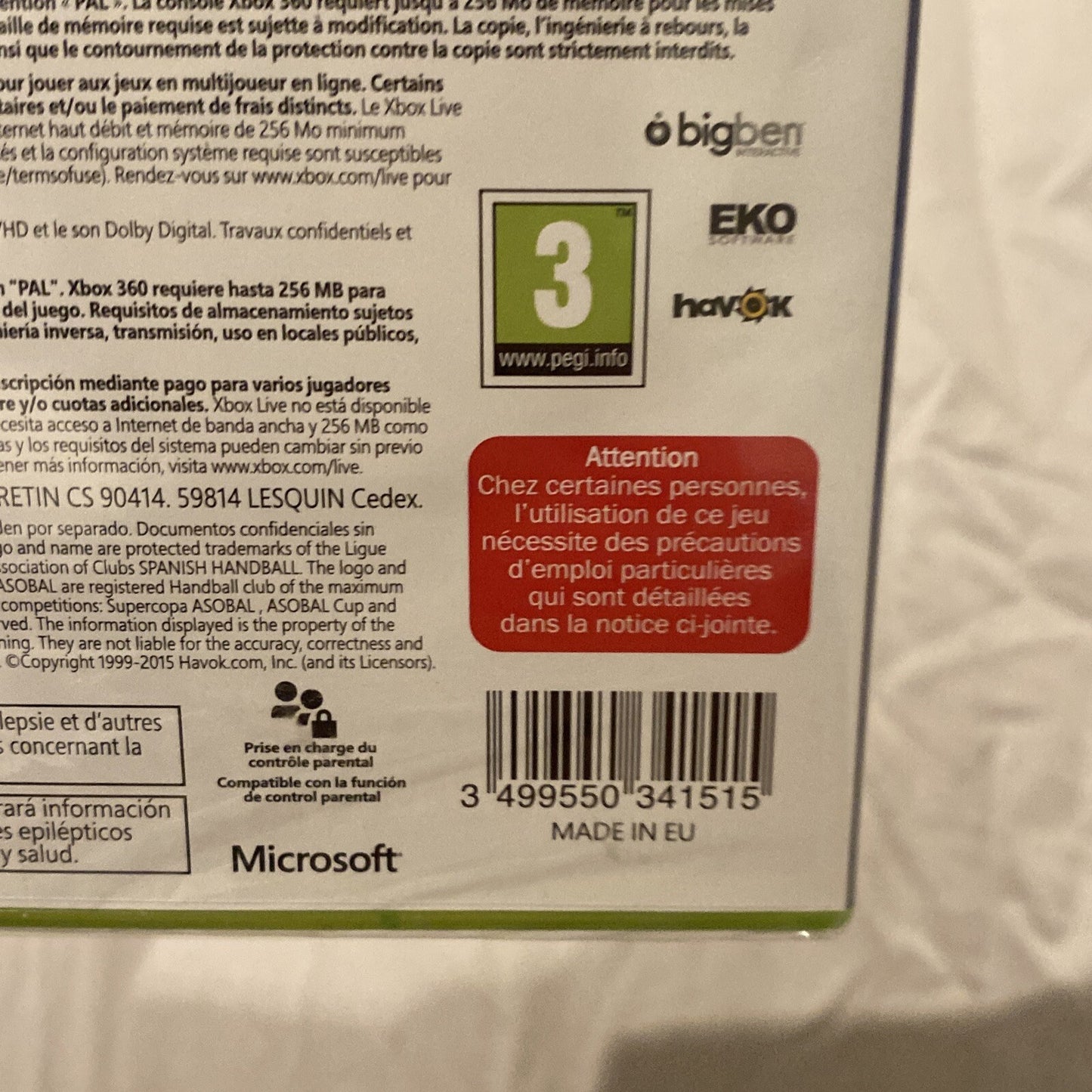 *EXTREMELY RARE* Handball 16 Xbox 360 Game PAL *BRAND NEW/SEALED* IFH 2016 MINT