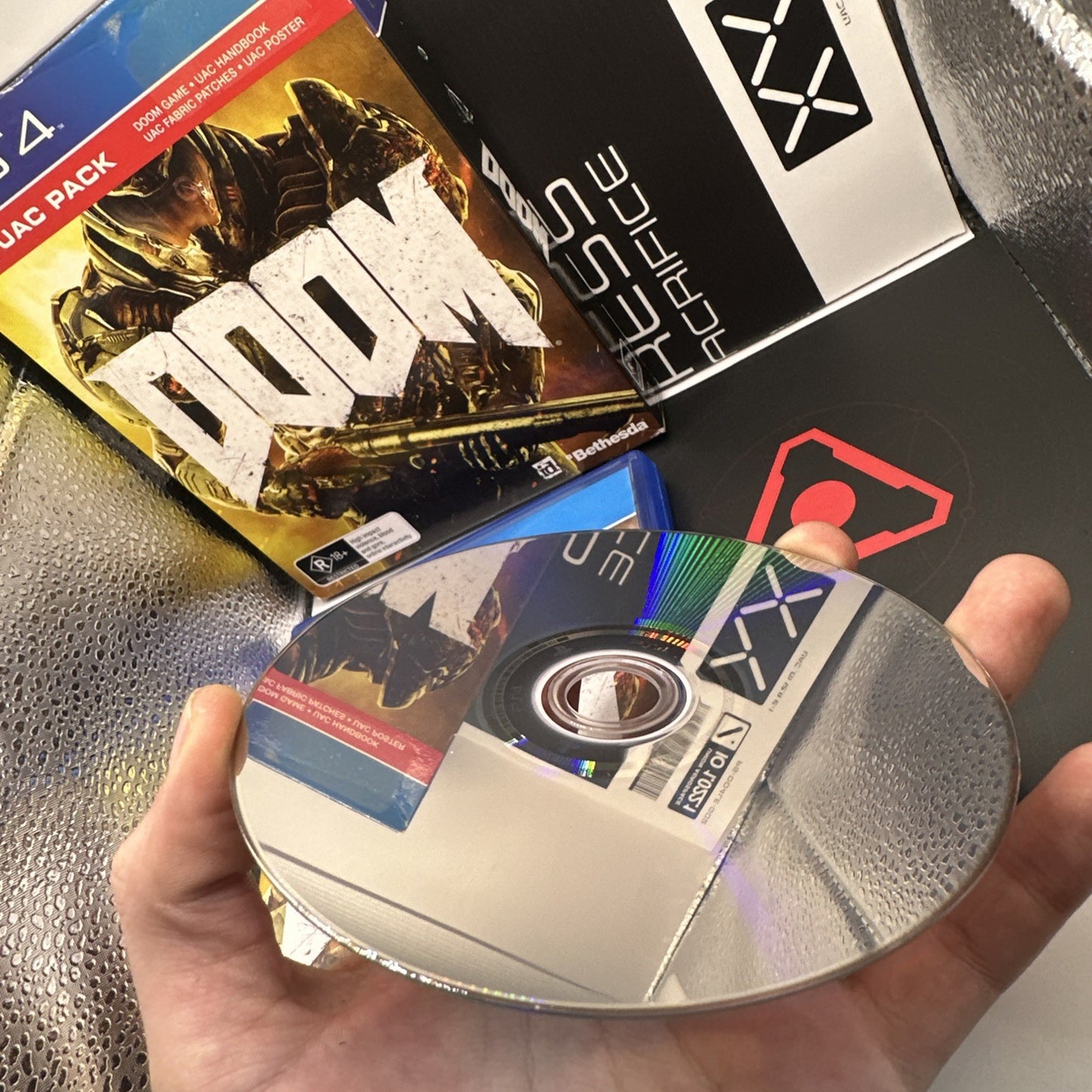 Doom - UAC Pack • Playstation 4 PS4 Game + Manual & Poster (2016) AUS